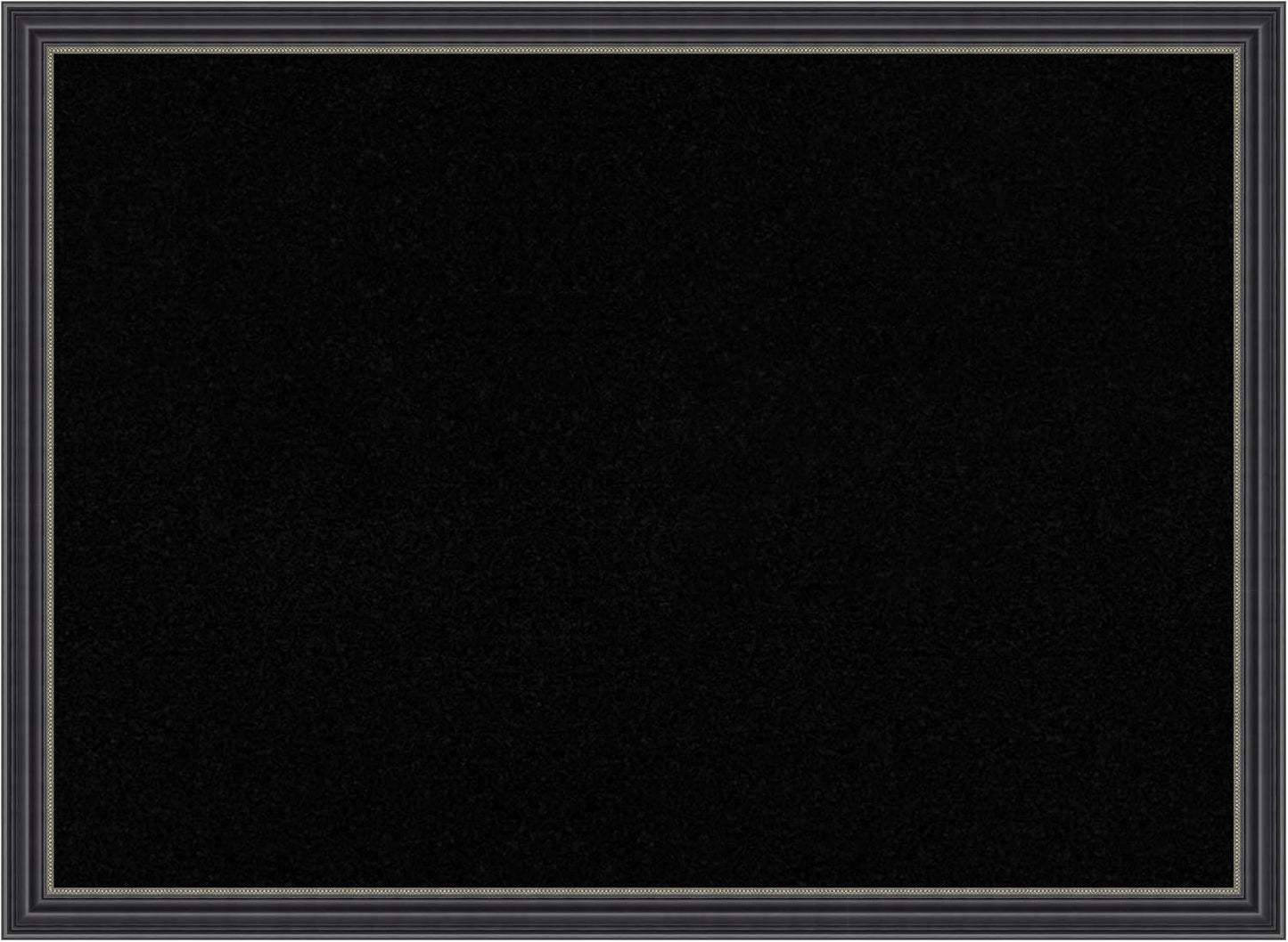 Amanti Art Black Cork Board for Wall, 22x30 Vision Board with Black Wood Frame, Medium Corkboard Office Decor for Home Organization, Traditional Corkboard Pinboard to Display Items for Home