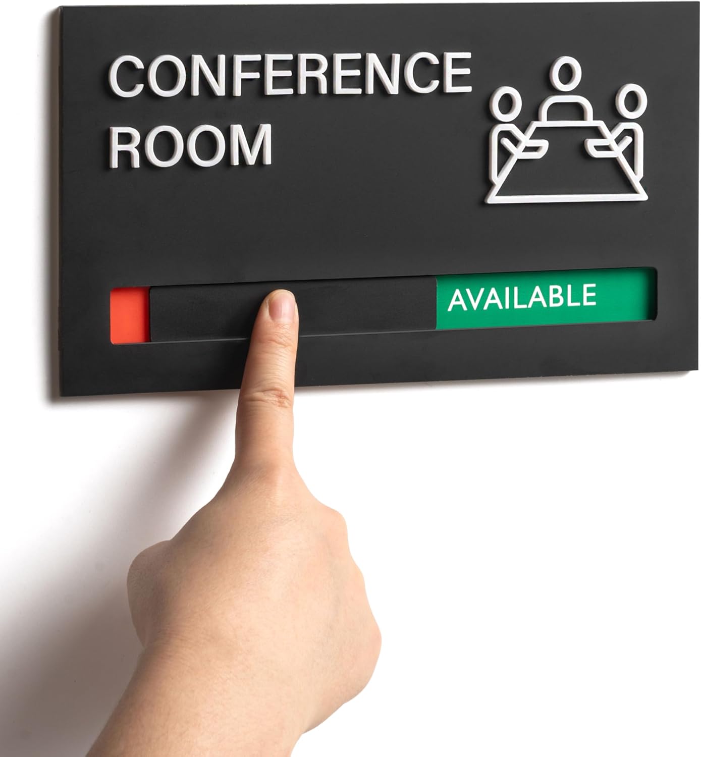 In Use Available Privacy Sign, 9'' x 5'' Magnetic Slider Door Indicator Signs for Mother's Room Conference's Room Wellness Room, Privacy Decor for Office Hospital