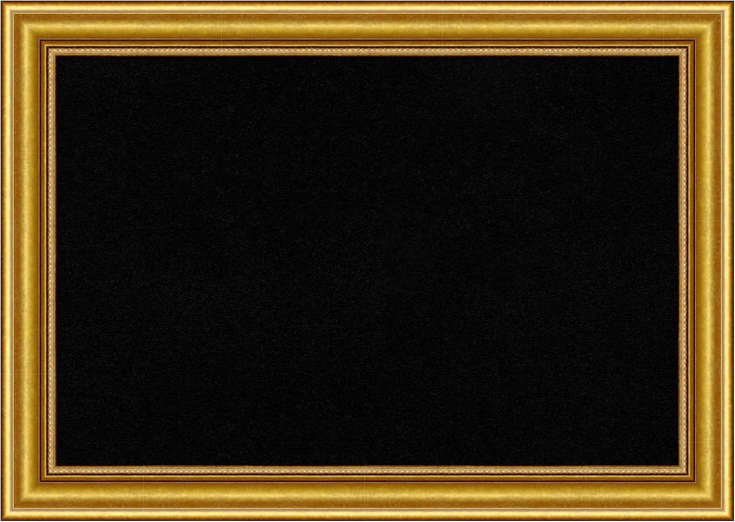 Amanti Art Black Cork Board for Wall, 20x28 Vision Board with Gold Wood Frame, Medium Corkboard Office Decor for Home Organization, Traditional Corkboard Pinboard to display items for home