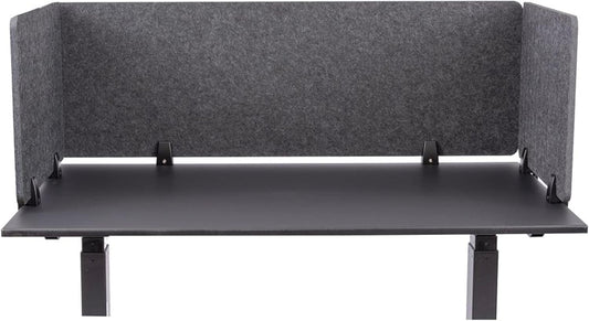 ReFocus™ Raw Clamp-On Acoustic Desk Divider – Reduce Noise and Visual Distractions with This Lightweight Desk Mounted Privacy Panel (Anthracite Gray, 47.25" x 16", 23.6" x 16", & 23.6" x 16")