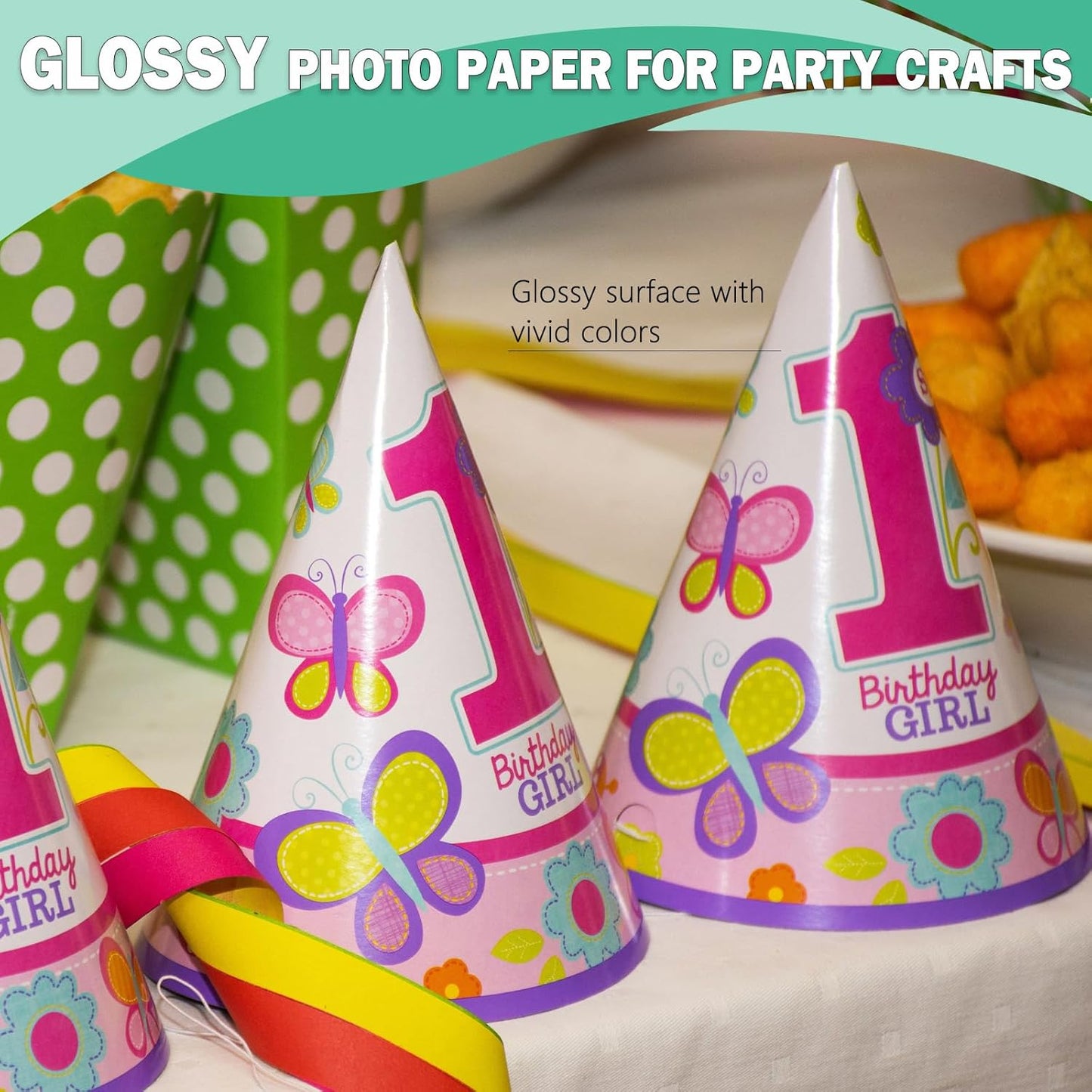 4x6 Glossy Photo Paper for Inkjet Printer, Thin Glossy Photo Paper for Chip Bags, 4R Photo Paper 36 lb, 100 Pack