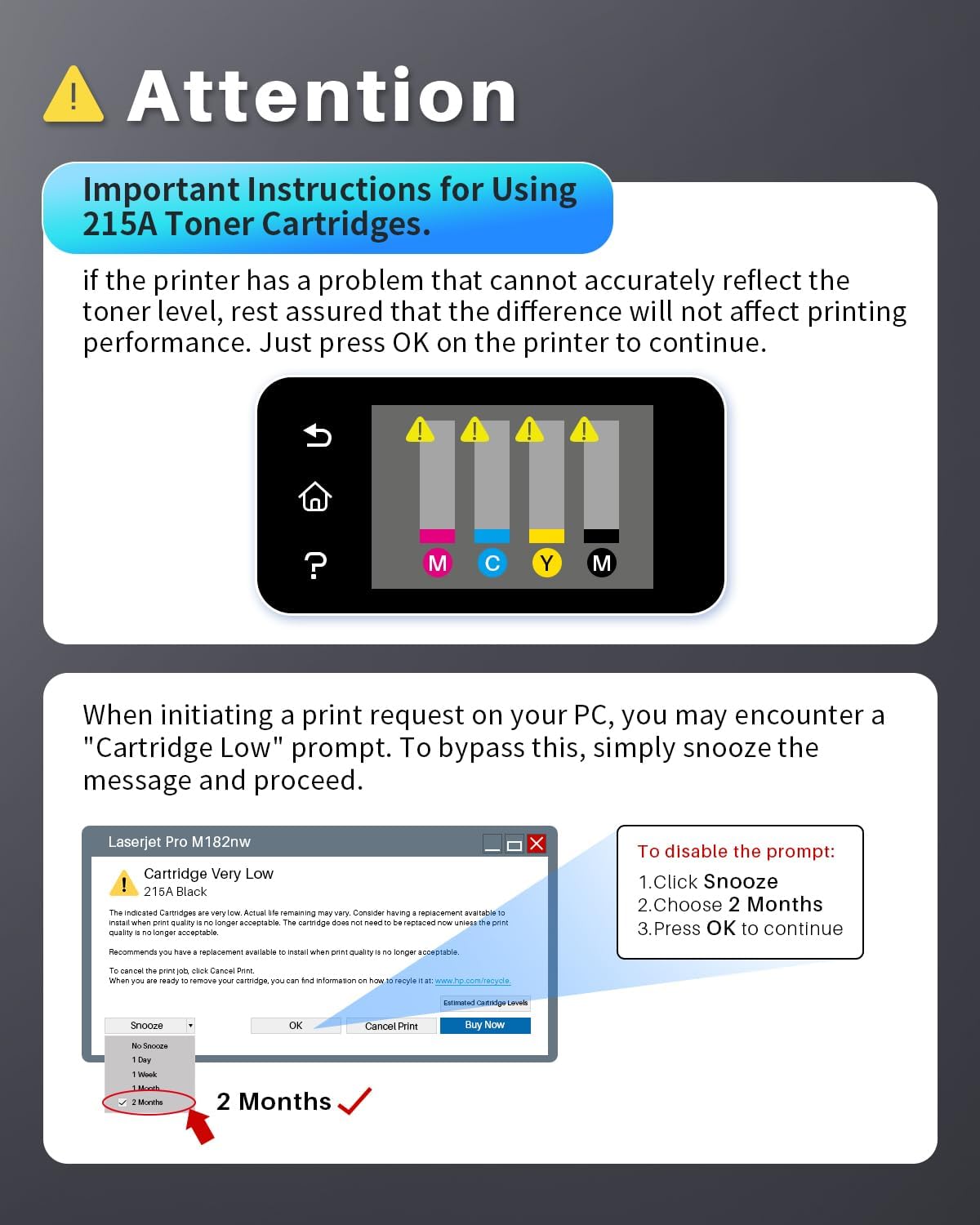 215A Toner Cartridges 4 Pack Replacement for HP 215A W2310A Toner Cartridges hp215a to Work with HP Color Laserjet Pro MFP M183fw M182nw M183fdw M155dw M155nw Printer (Black/Cyan/Magenta/Yellow)