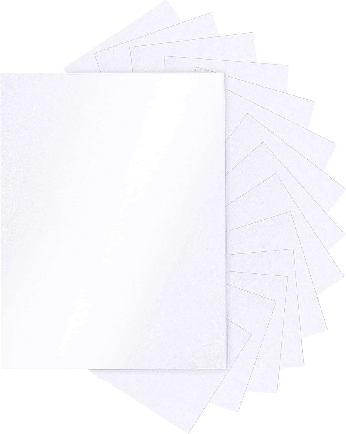 120 Sheets White Shimmer Cardstock 8.5 x 11 Heavyweight Paper, 250gsm/92lb Thick Card Stock Printer Paper for Making Cards, Greeting Cards, School Crafts, Wedding Invitations, Menus