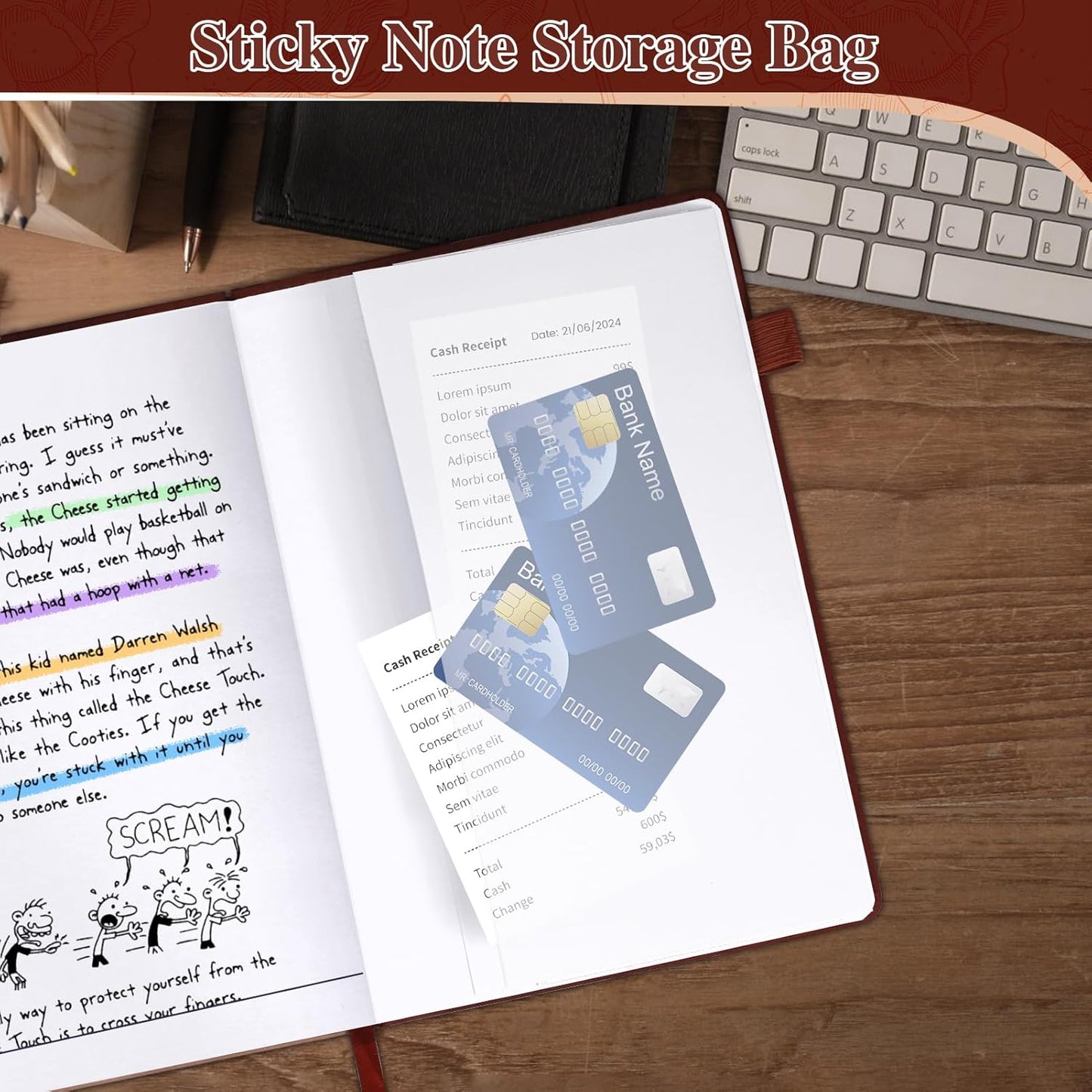 Lined Journal Notebook, A5 Hardcover Leather Journal for Men Women, 200 Pages 100 GSM Thick Paper, Journaling Notebooks for Work School Travel Note Taking, Brown