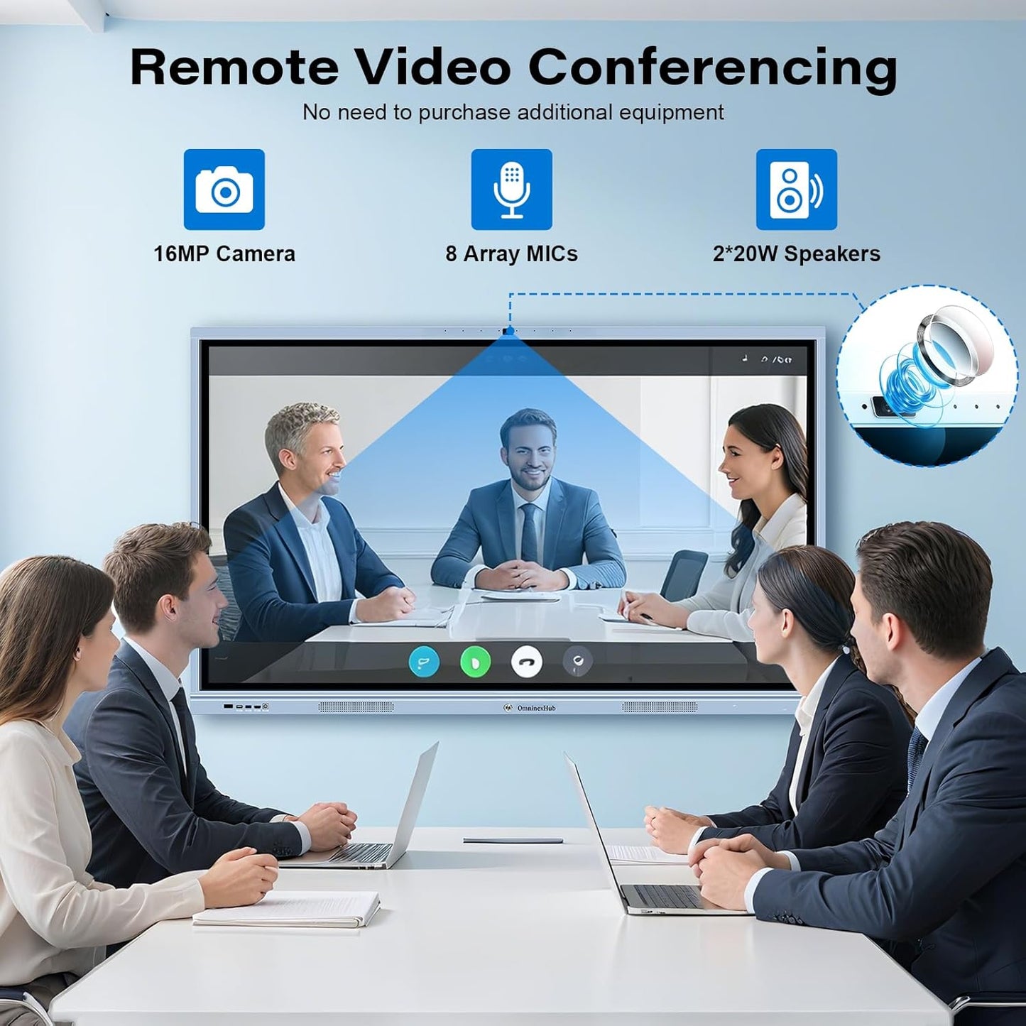 65" Smart Board, Interactive Whiteboard, 4K UHD Touch Screen Digital Board, Digital Electronic Smartboard with Dual System, for Classroom,Office & Conference Rooms (Wall Mount Included)