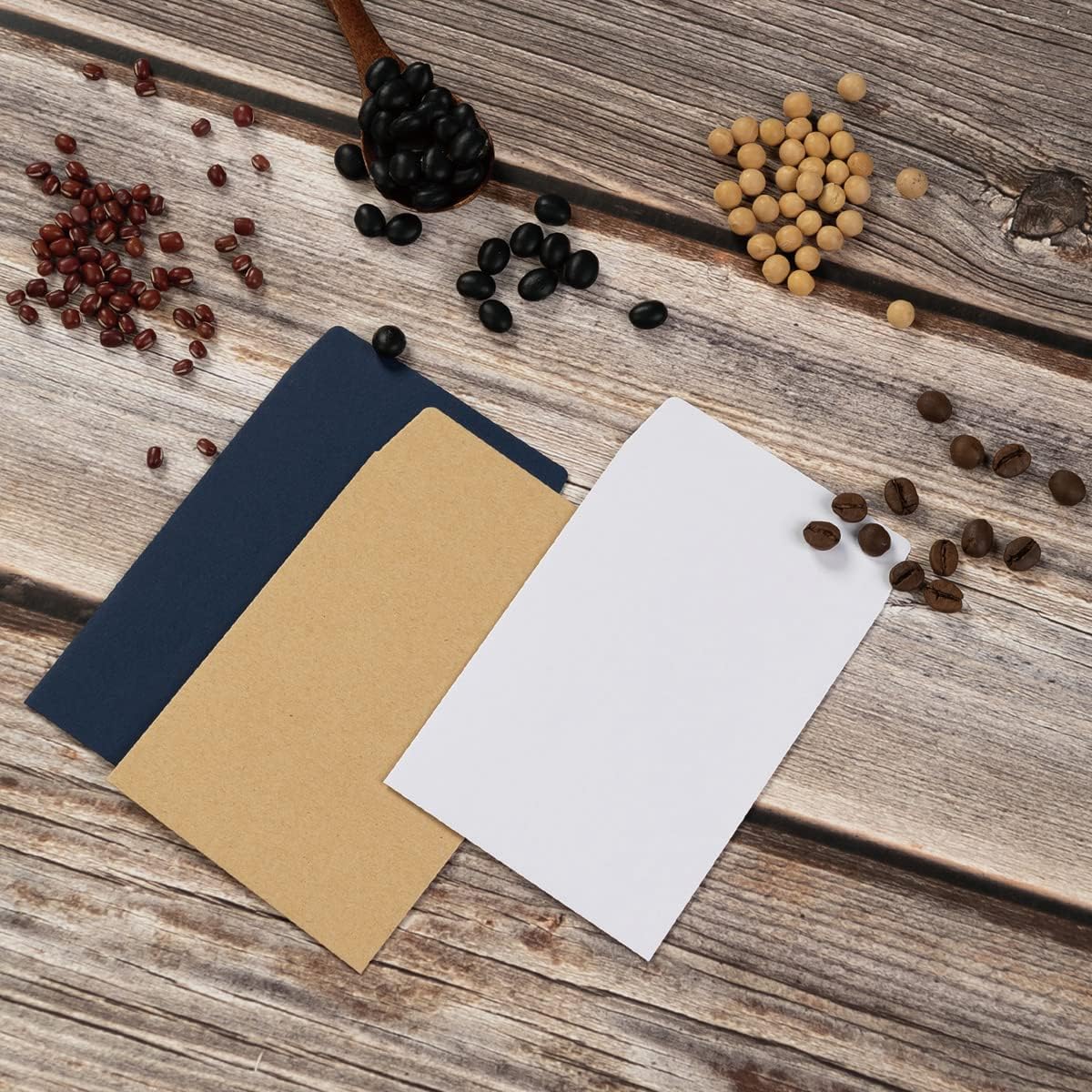 100 Pack Seed Envelopes Self-Adhesive Small Coin Envelopes Seed Storage Packets for Garden, Office or Wedding Gift (Dark Green, 3 1/4 ×4 1/2 inches)