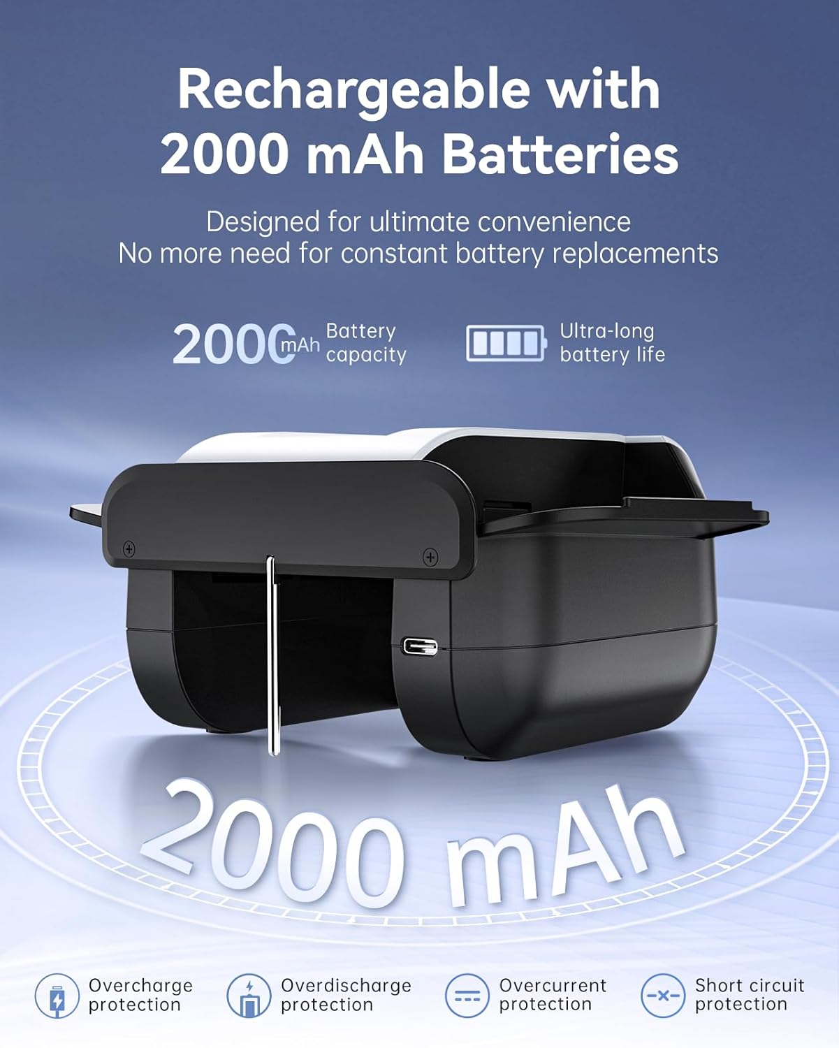 Automatic Card Shuffler with Dual Modes, Rechargeable Card Shuffler 2 Deck 2000 mAh, Low Noise Card Shuffler Machine Suitable for Shuffling Any Card Game