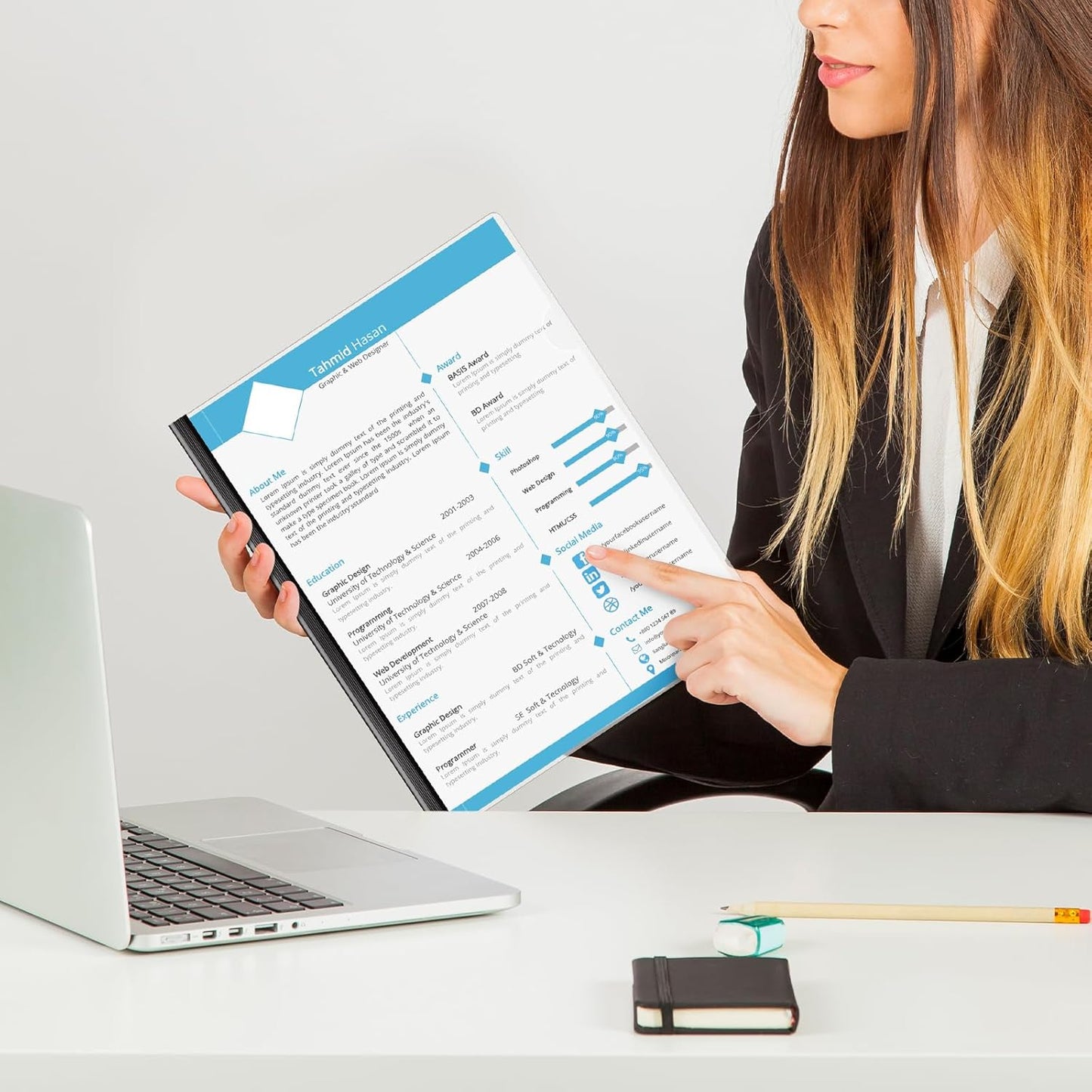 40 Pack Report Covers with Sliding Bars for Letter Size Paper, 8.5x11 Inch Clear Report Covers Presentation Folders File Document Resumes Binder for Home School Office, 70 Sheet Capacity