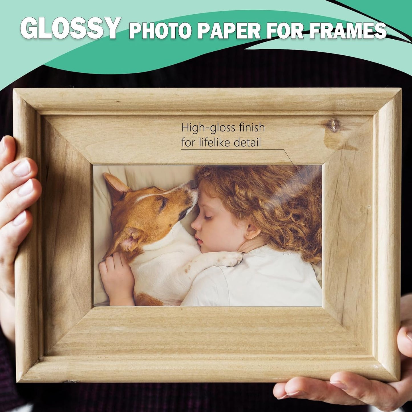 8x10 Photo Paper, Advanced Glossy Photo Paper for Inkjet Printer, 100 Pack, 52 lb