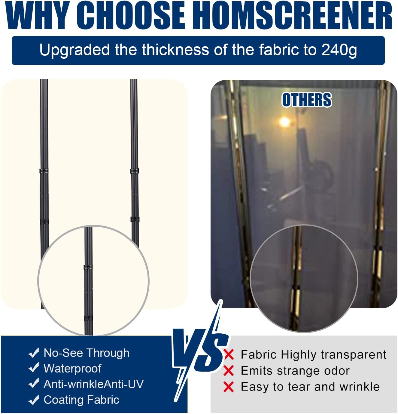 Room Divider 6FT Portable Room Dividers and Folding Privacy Screens, 176'' W Fabric Divider for Room Separation, 8 Panel Partition Room Dividers Freestanding Wall Divider Screen for Dorm Studio Office