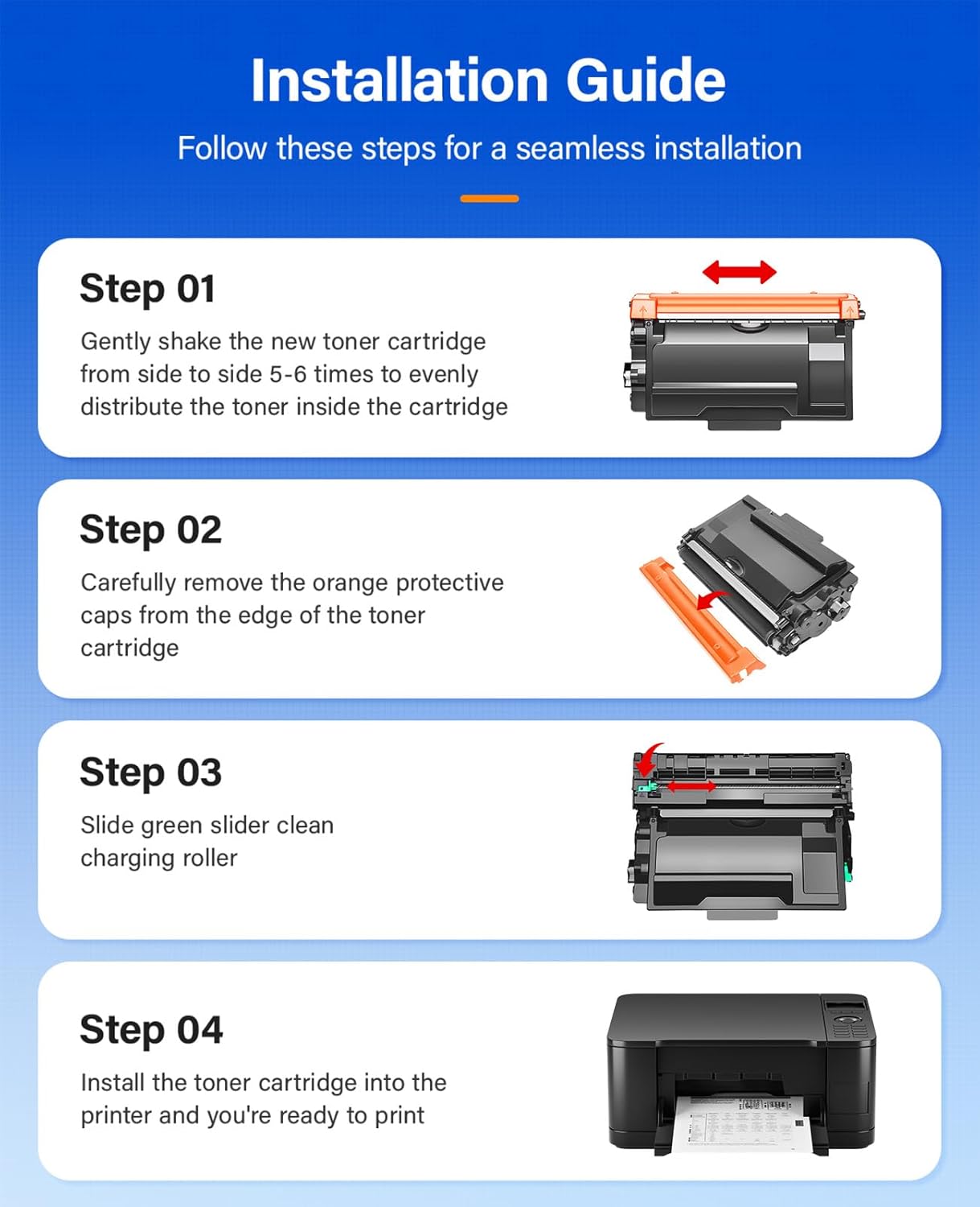 TN880 Black Toner Cartridge 2-Pack High Yield Compatible for Brother TN-880 TN850 880 Toner for HL-L6200DW L6200DWT L5200DW L5100DN L6400DW MFC-L5800DW L5700DW L6700DW L6800DW DCP-L5600DN Printer Ink