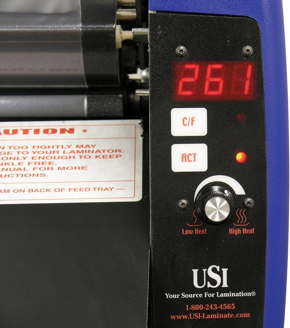 USI Thermal (Hot) Roll Laminator, ARL 2700, Laminates Films up to 27 Inches Wide and 5 Mils Thick, UL Listed, Industry's Best 2-Year Warranty