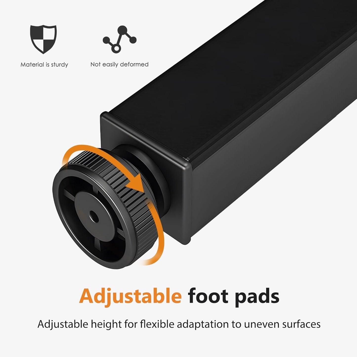 DlandHome Folding Table Computer Desk Workstation Table Conference Table Home Office Desk, Fully Assembled (47 Inches, Retro)