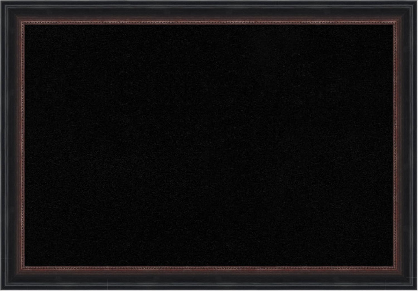 Amanti Art Black Cork Board for Wall, 14x20 Vision Board with Black Wood Frame, Small Corkboard Office Decor for Home Organization, Casual Corkboard Pinboard to Display Items for Home Organization in