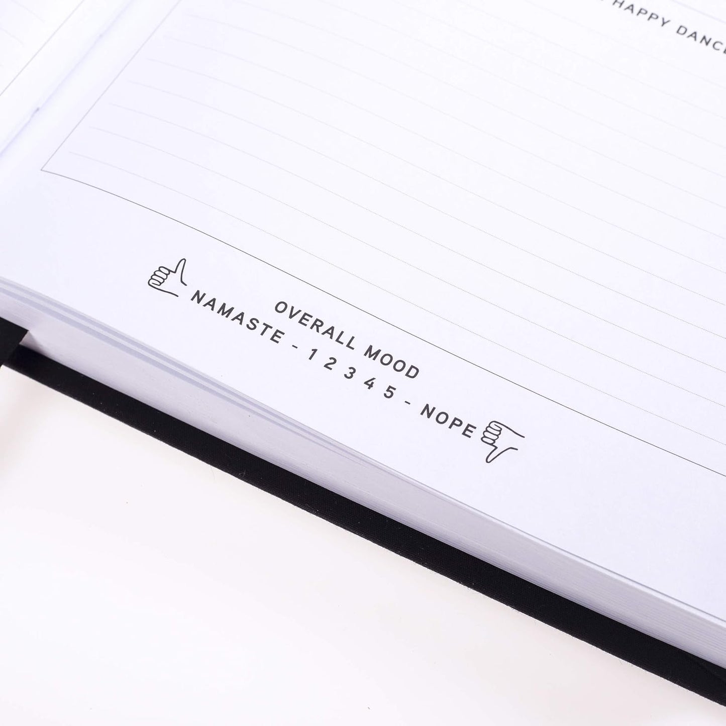 Graphique Self-Care Journal - Punch Today in the Face - 256 Pages - Weekly Quote & Daily Fill in Interiors - Hardbound Fabric Cover - Ribbon Marker (6" x 8")