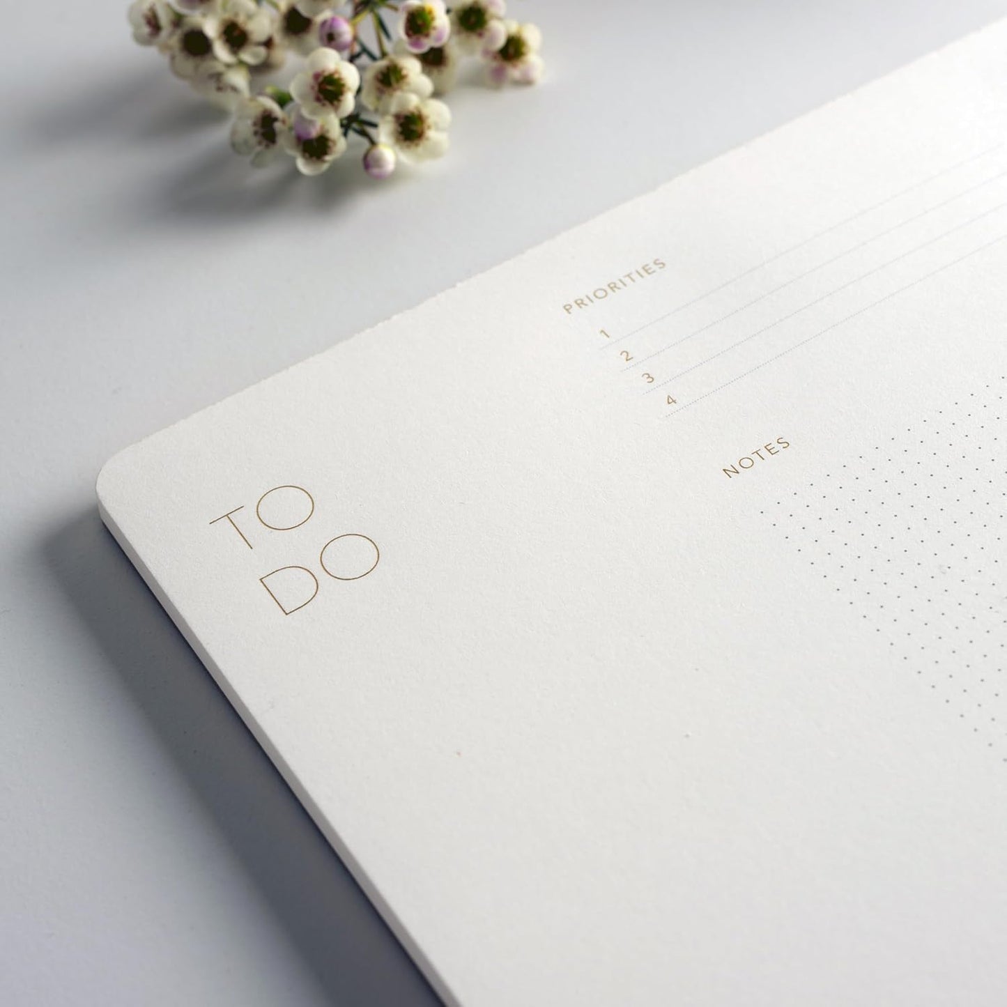 Elegant To Do List Notepad with Mouse Pad Feature, 11.22" x 7.87", 50 Tear-Off Sheets, Gold Foiled, Daily Planning, Eco-friendly To Do List Planner, FSC™ Certified To Do List Notebook for Work