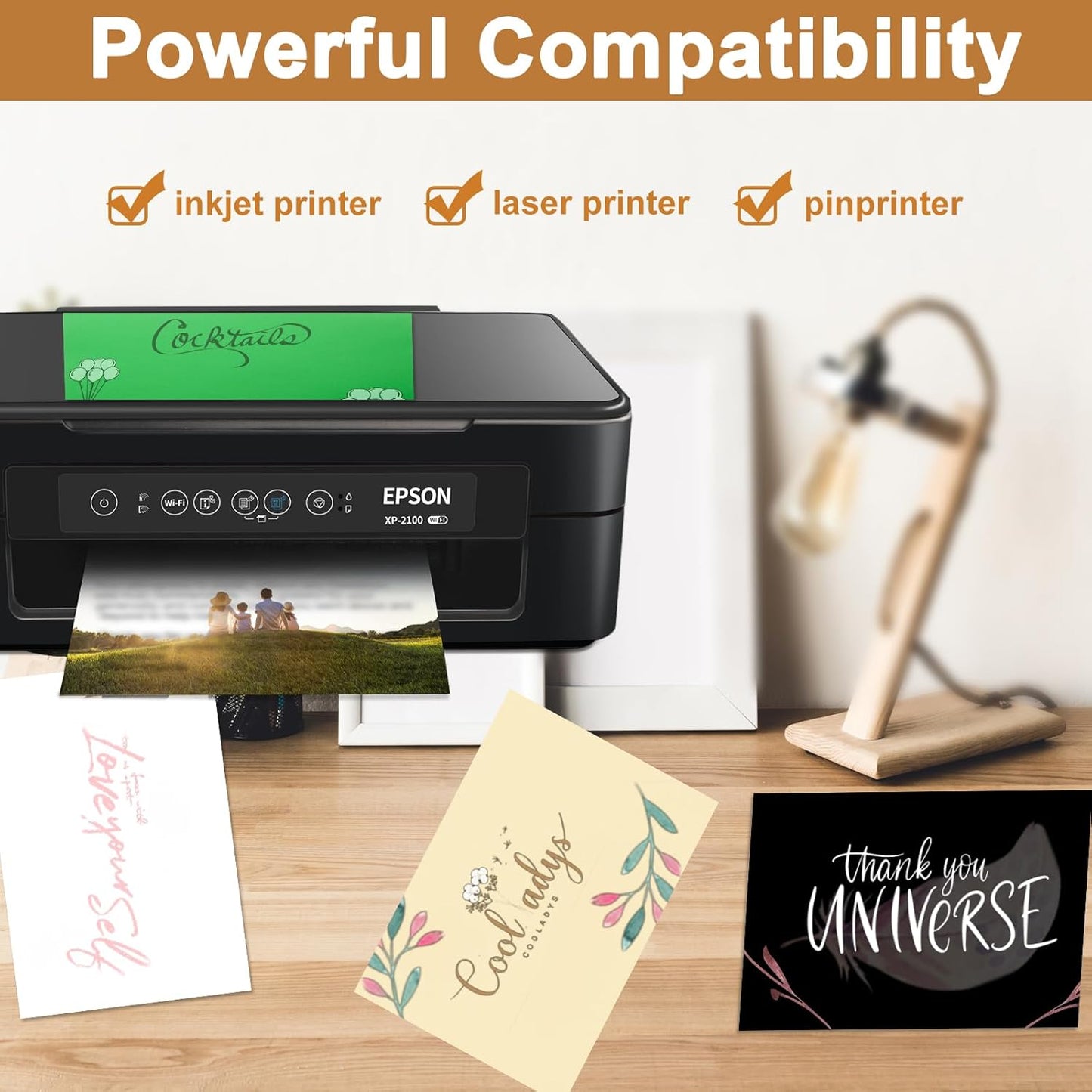 120 Sheets Cream Cardstock 8.5 x 11 Off White Paper, 92lb Ivory Card stock Certificate Paper for DIY Cards Making, Menus, Business Cards, Greeting Cards, Invitations