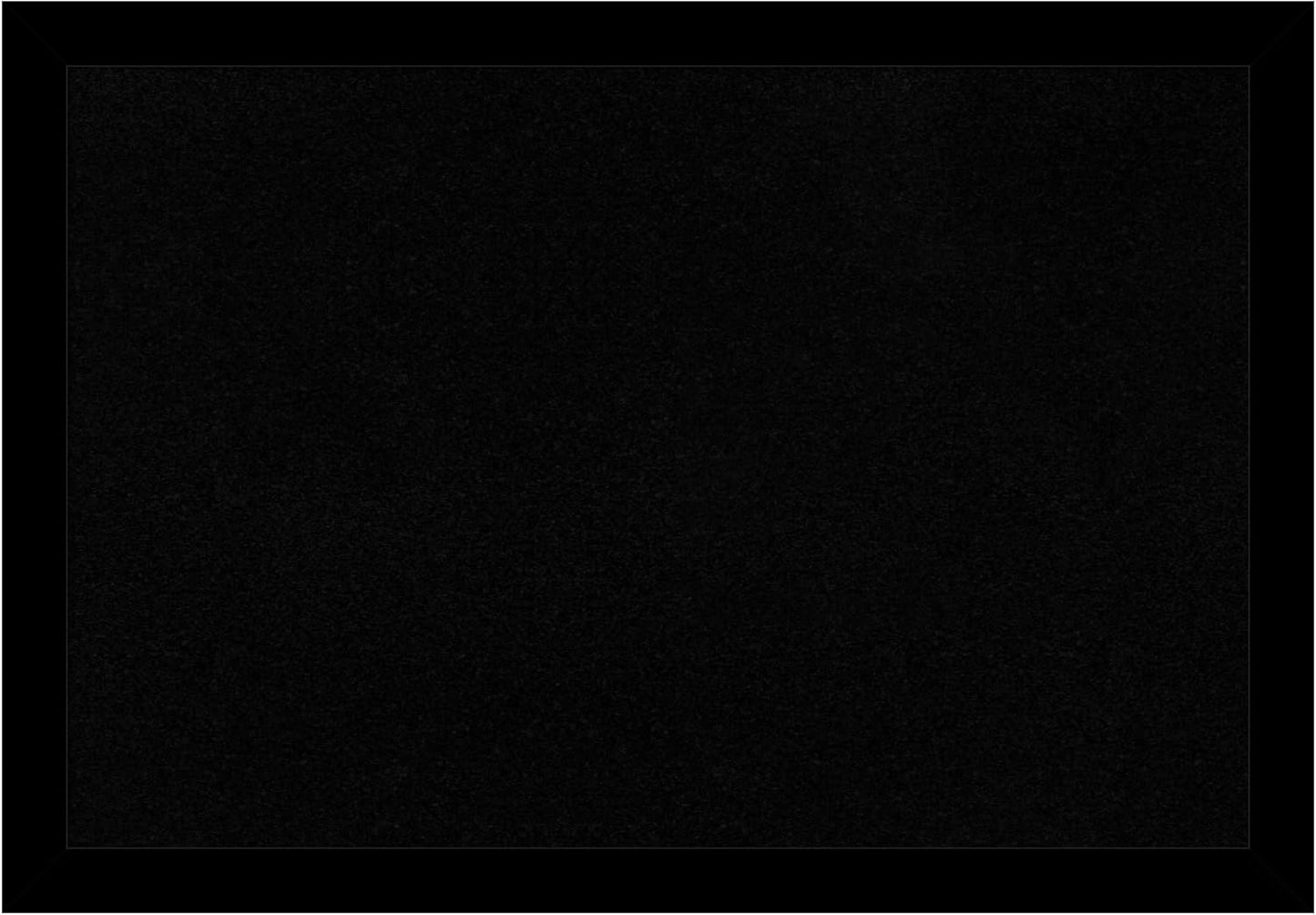 Amanti Art Black Cork Board for Wall, 27x39 Vision Board with Black Wood Frame, Large Corkboard Office Decor for Home Organization, Modern Corkboard Pinboard to Display Items for Home Organization in