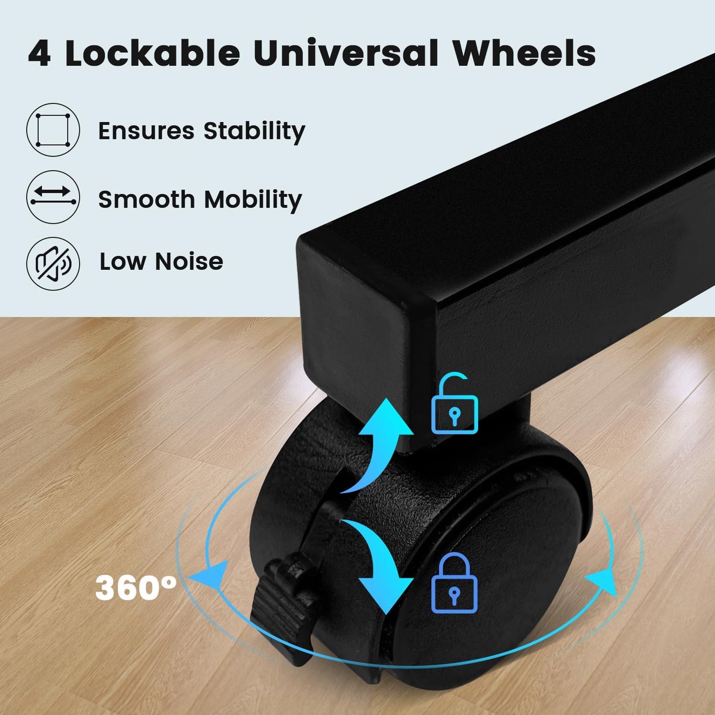 MAYOLIAH Large Single Panel Room Divider on Wheels, 71”W x 75”H Rolling Privacy Screen, Portable Wall Divider for Home Office Partition, Grey