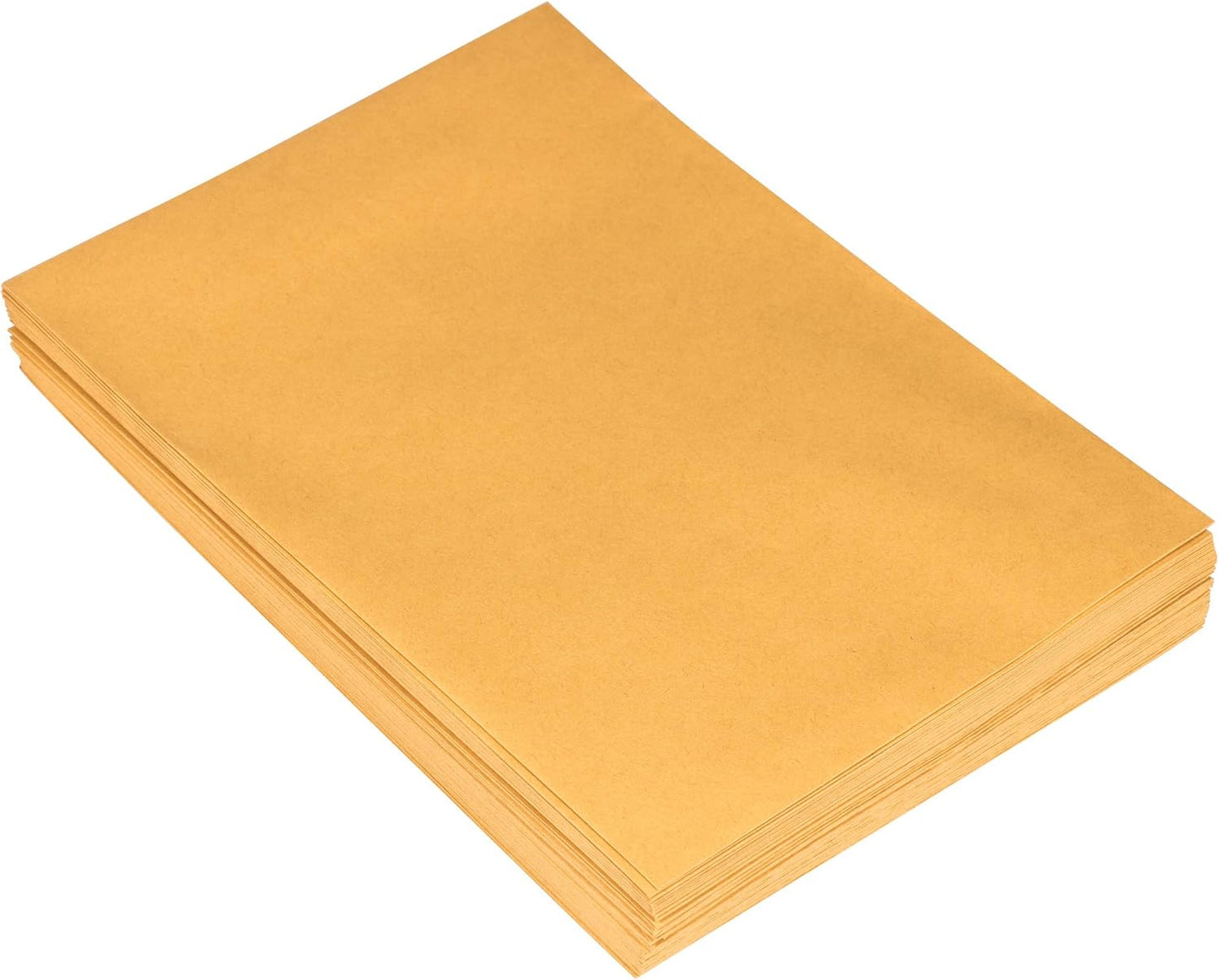 JAM PAPER 7 1/2 x 10 1/2 Open End Catalog Envelopes with Peel and Seal Closure - Brown Kraft Manila - 100/Pack