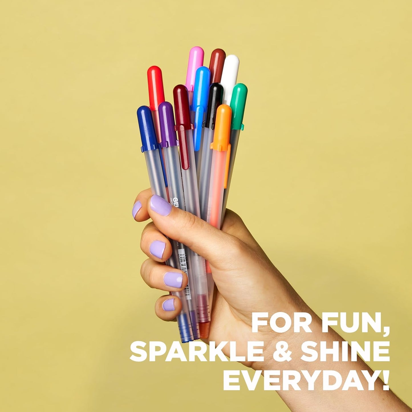 SAKURA Gelly Roll Gel Pens - Medium & Bold Tip Ink Pens for Journaling, Art, or Drawing - Classic White Ink - 08/10 Assorted Tip Sizes - 6 Pack