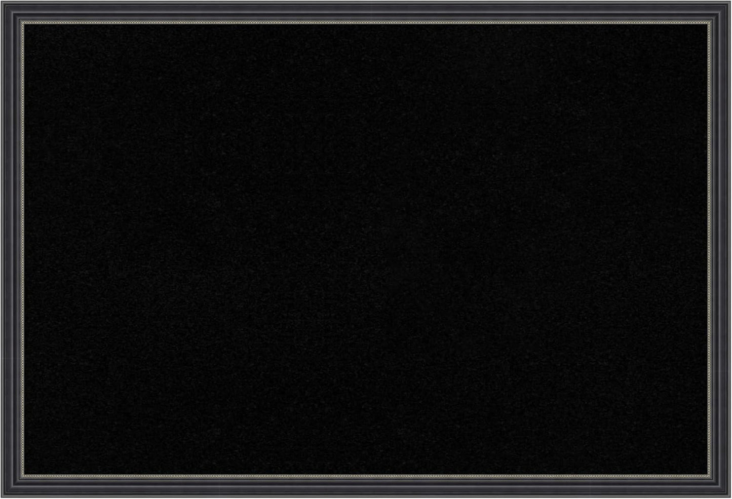 Amanti Art Black Cork Board for Wall, 17x25 Vision Board with Black Wood Frame, Medium Corkboard Office Decor for Home Organization, Traditional Corkboard Pinboard to Display Items for Home