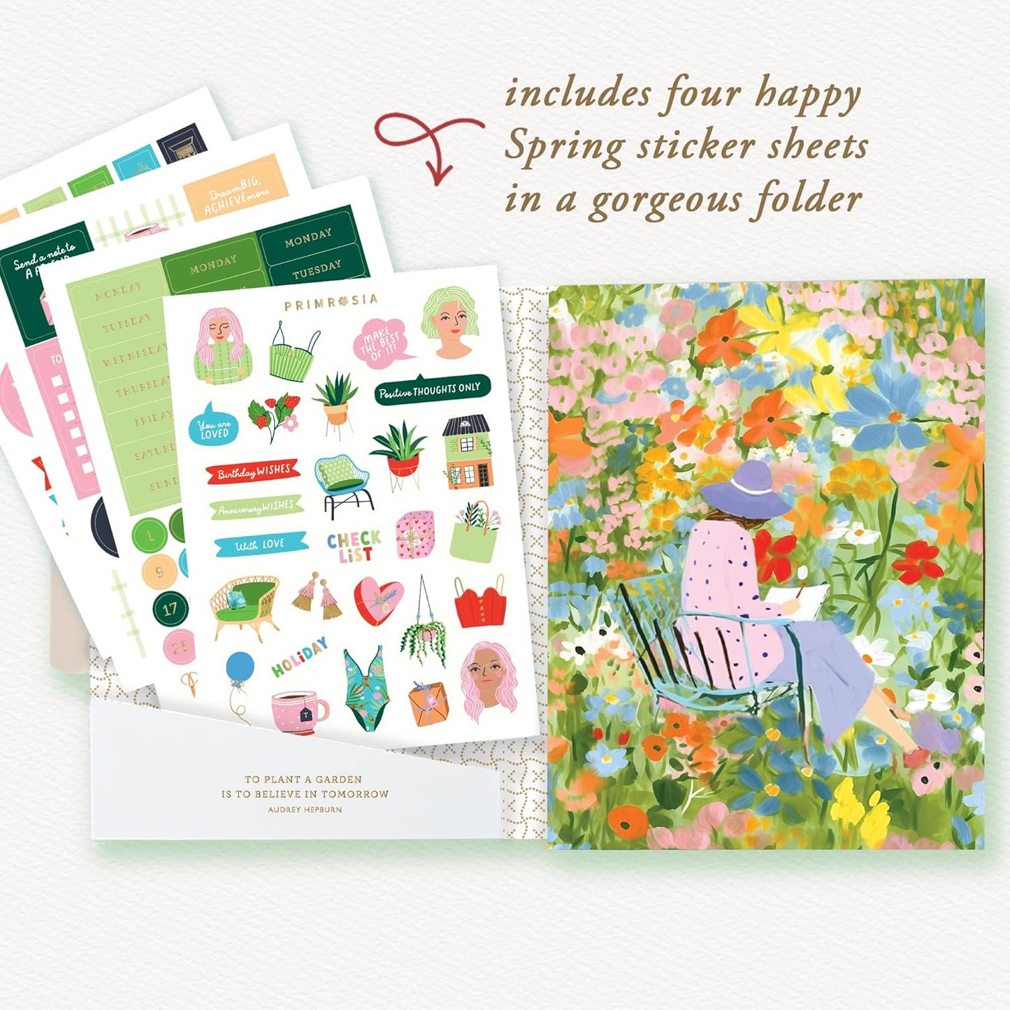 Primrosia 12 Dual Tip Watercolor Marker Pens - Fine Tip & Brush Tips, Professional Quality, 4 x Sticker Sheets, Blendable, Non-Toxic, Perfect for Calligraphy, Drawing & Coloring. (Wildflower)