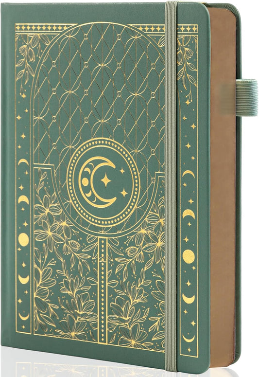 TIEFOSSI Bullet Dotted Journal Notebook, 160gsm 256 Numbered Thick Paper, A5 Hardcover Dotted Grid Diary for Women Men Work Writing, Bullet dot Journaling, Drawing, 5.8 x 8.3 in