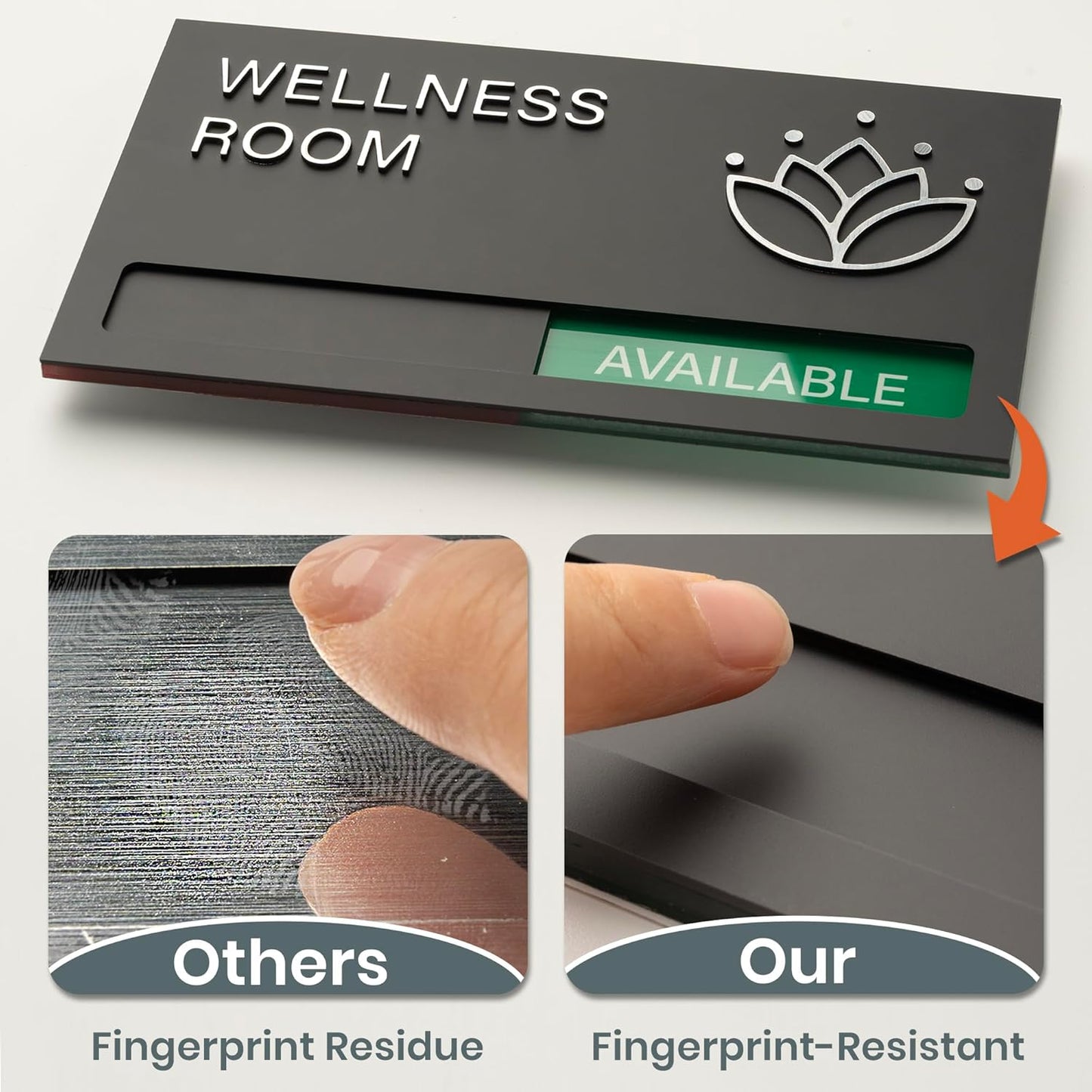 Conference Room Sign - In A Meeting Sign for Office Door, Do Not Disturb, In Use/Available Slider Indicator for Office Tell Whether Meeting Room is In Session