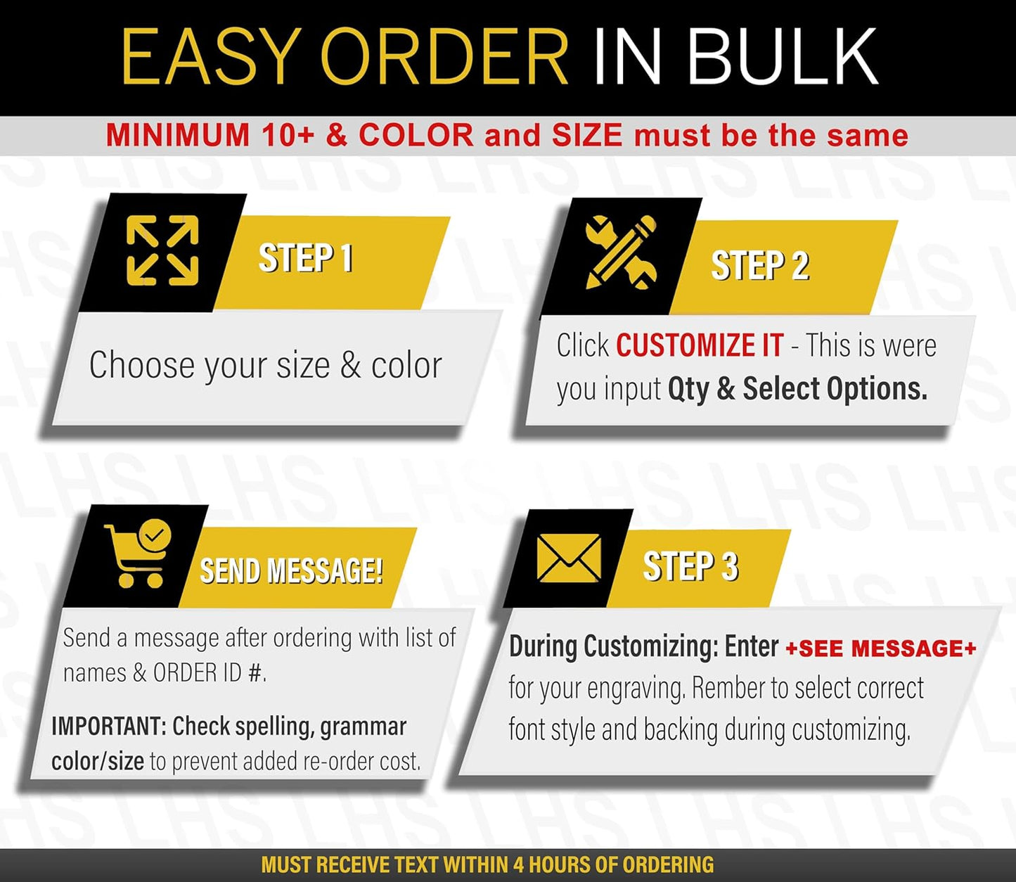 Engraved Name Plates for Door Sign Personalized Brushed Copper Pattern Plastic Plaque with Black Letters - Made in USA 2x10 M5