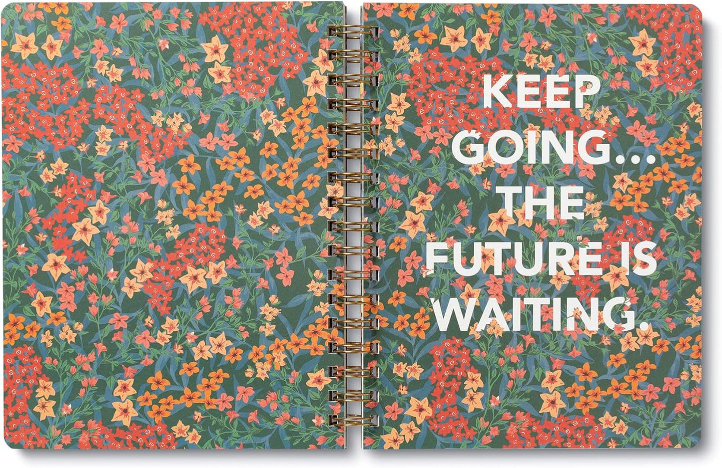 Compendium Spiral Notebook - You are here, it is time, you are ready. — A Designer Spiral Notebook with 192 Lined Pages, College Ruled, 7.0”W x 9.25”H