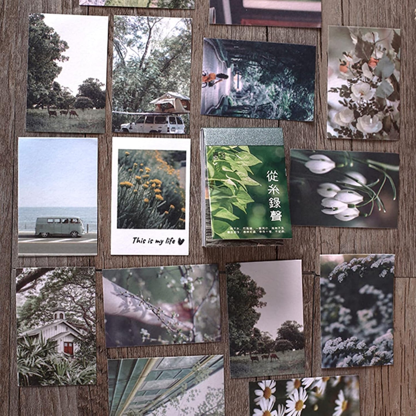 300 Pieces Washi Paper Stickers Set, MaehSab Vintage Aesthetic Scenery Daily Nature Life Travel Adhesive Stickers Notes for Scrapbook Journaling Stamping Notebook Diary Craft Album Making(6 Topics)