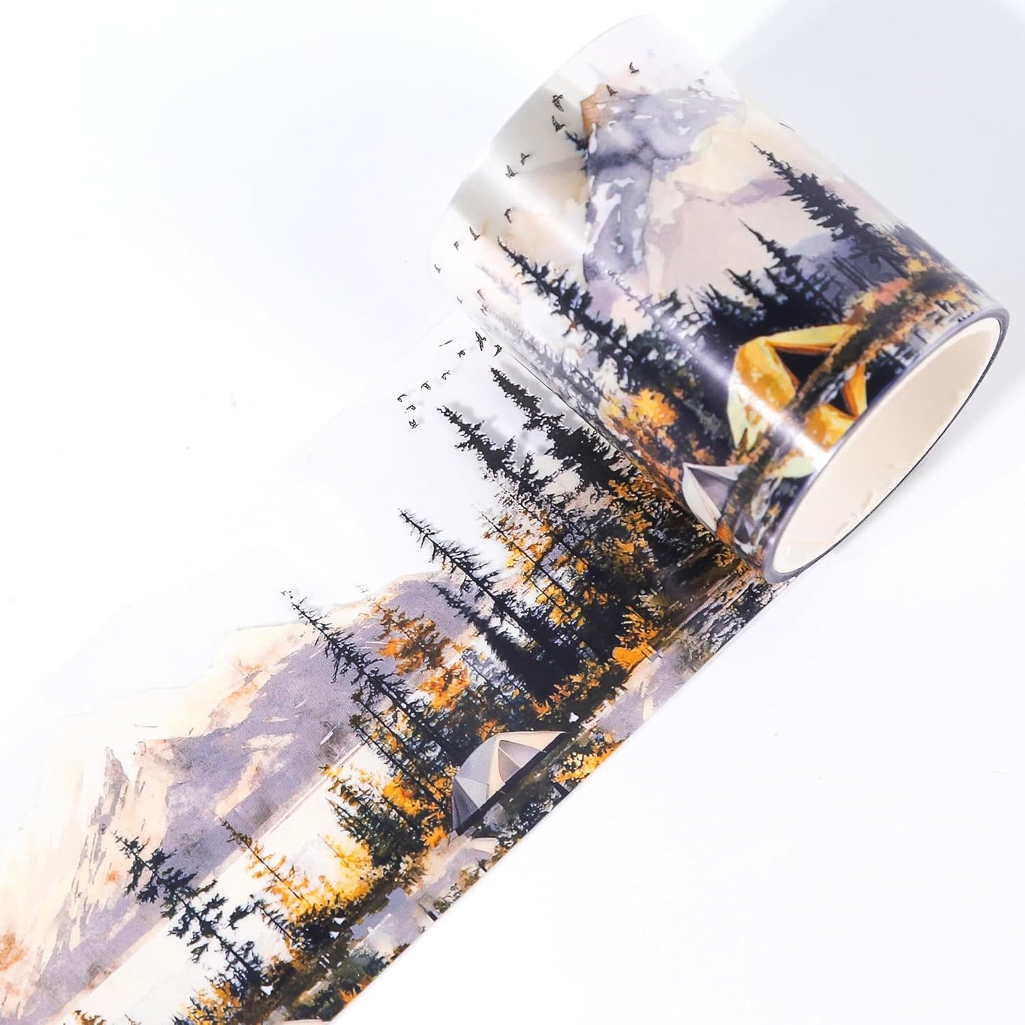 PET Tape for Journal Scrapbooking - Scenery Sunset Journal PET Tape Scrapbook Supplies, Notebook Scrapbook Bottle Crafts Décor