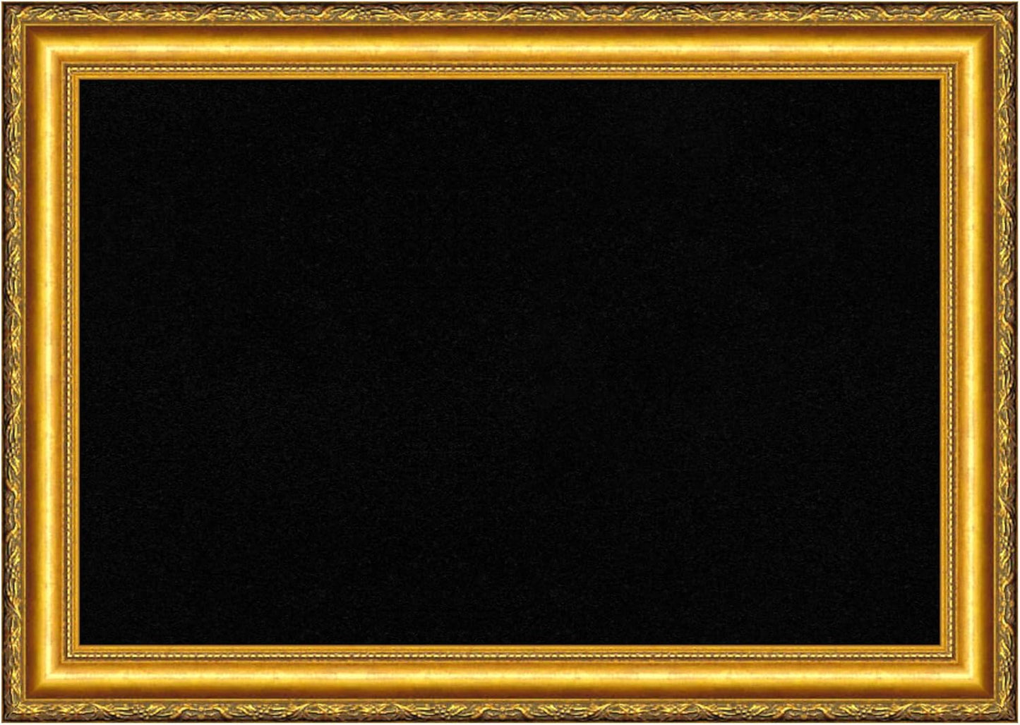 Amanti Art Black Cork Board for Wall, 20x28 Vision Board with Gold Wood Frame, Medium Corkboard Office Decor for Home Organization, Traditional Corkboard Pinboard to display items for home