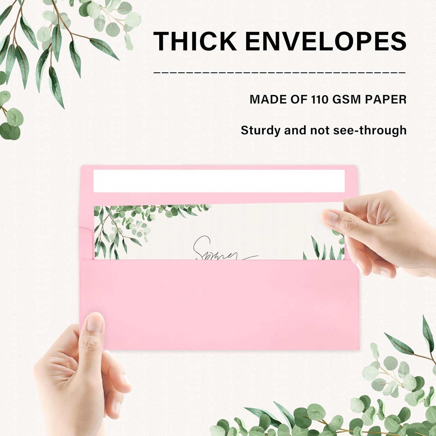 200 Pack #10 Business Envelopes, Self Seal Standard Pink Envelopes for Secure Business & Legal Mailing, Office, Checks, Letter, Invoices, 4 1/8 x 9 1/2 Inches