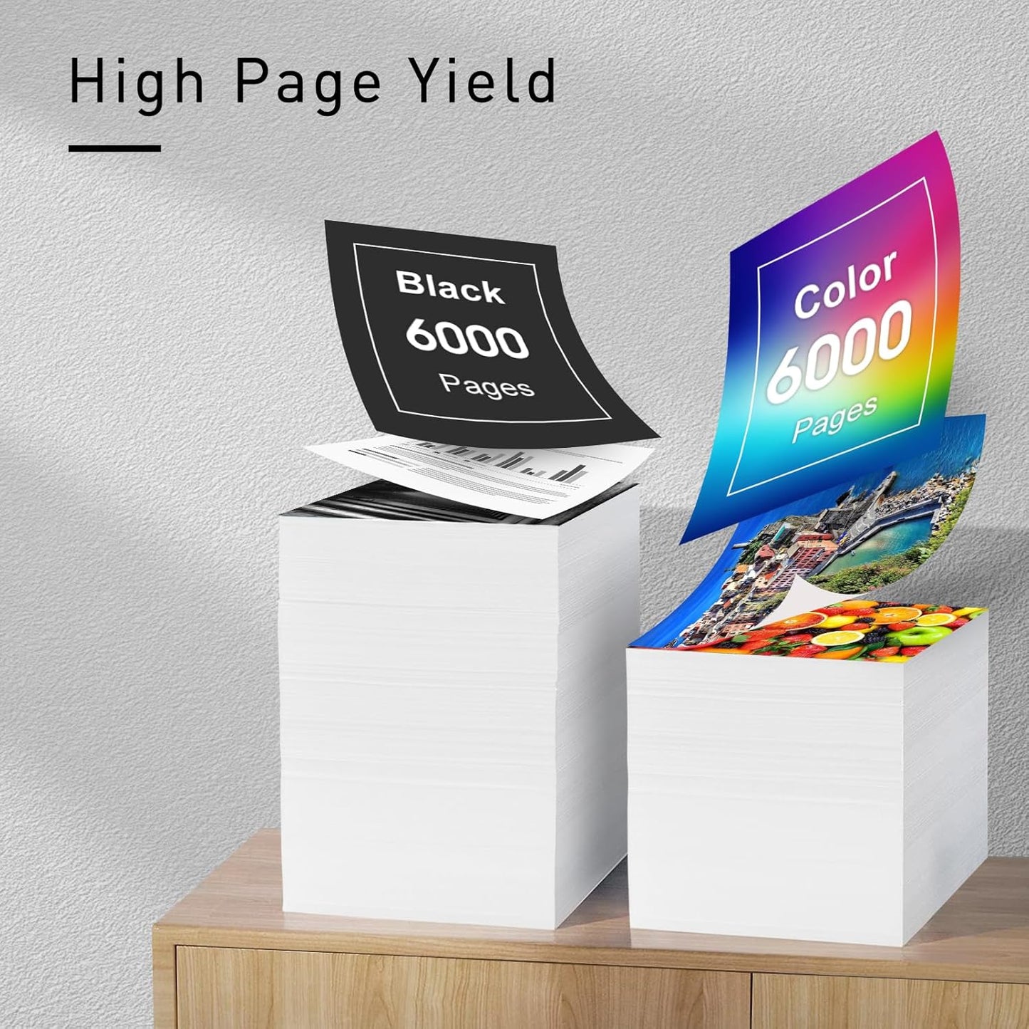 LC406XL Compatible Ink Cartridges Replacement for Brother LC406 Ink Cartridges to Use with Brother Hl-JF1 MFC-J4335DW, MFC-J4345DW, MFC-J4535DW, MFC-J5855DW MFC-5955DW MFC-J6555DW MFC-J6955DW