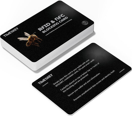 RFID Blocking Cards - 6 Pack Credit Card Protector for Wallet,Shields ID/Credit Card/Passport from Skimming，Premium Contactless NFC Debit Passport Protector Blocker