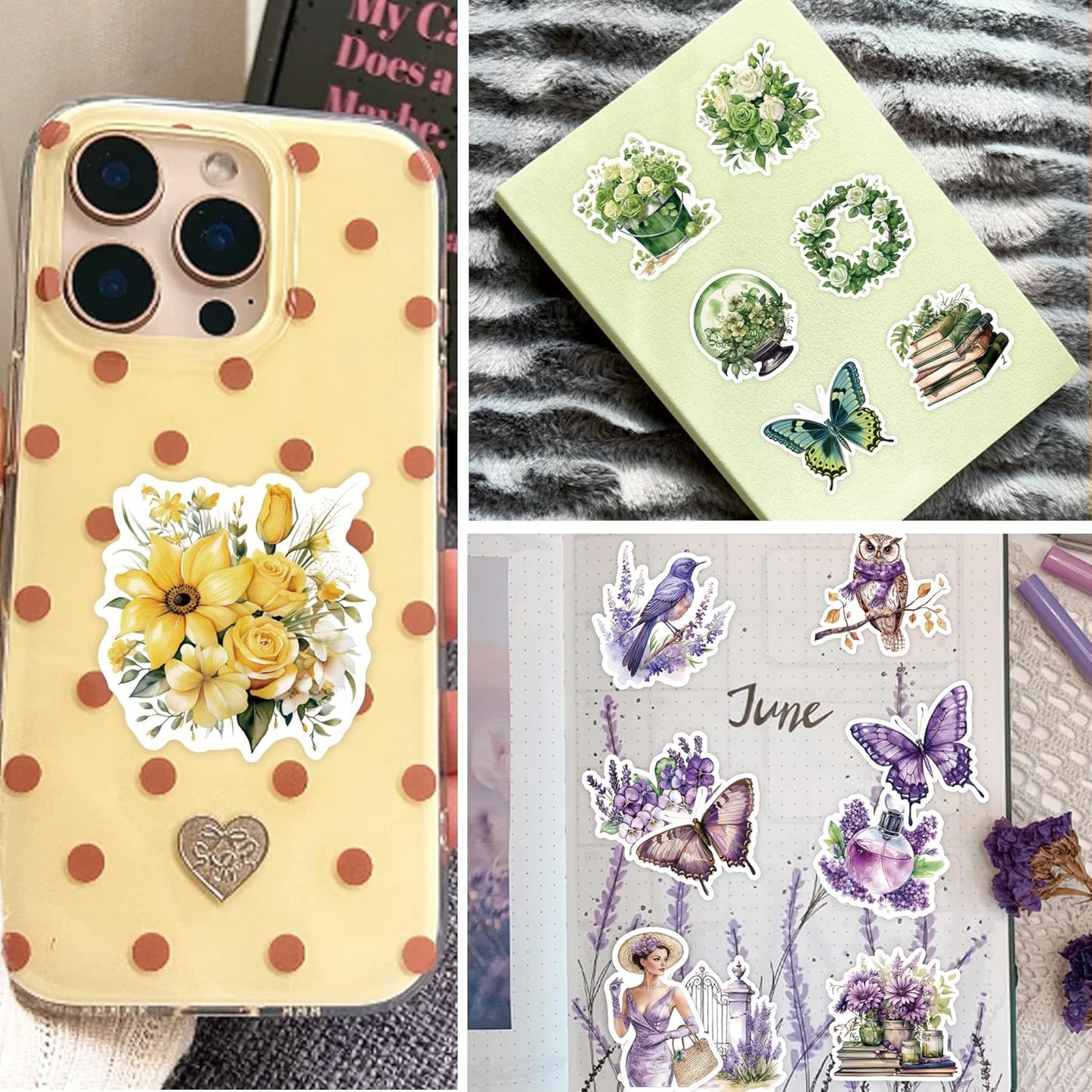 400 PCS Watercolor Style Stickers Pack,Aesthetic Vintage Motivational and Inspirational Stickers for Adults, Teens, Laptops, Water Bottles.Cute Sticker for Journaling