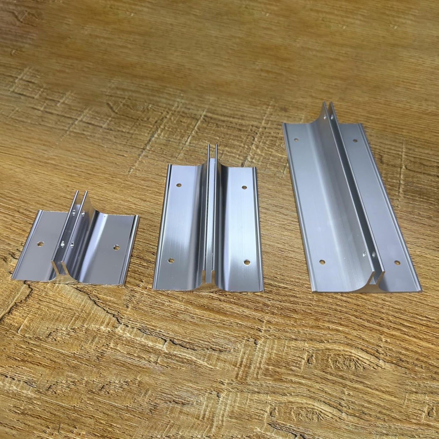 10 Pack 6" Length Aluminum Corridor Sign Holder, 1/8" Substrate, Corridor Mount, Minimalist Design for Versatile Signage