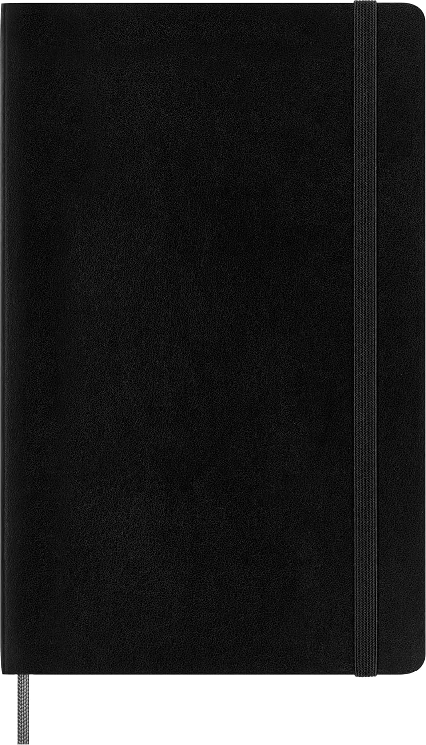Moleskine Smart Notebook, Large, Plain, Sapphire Blue, Soft Cover (5 x 8.25)