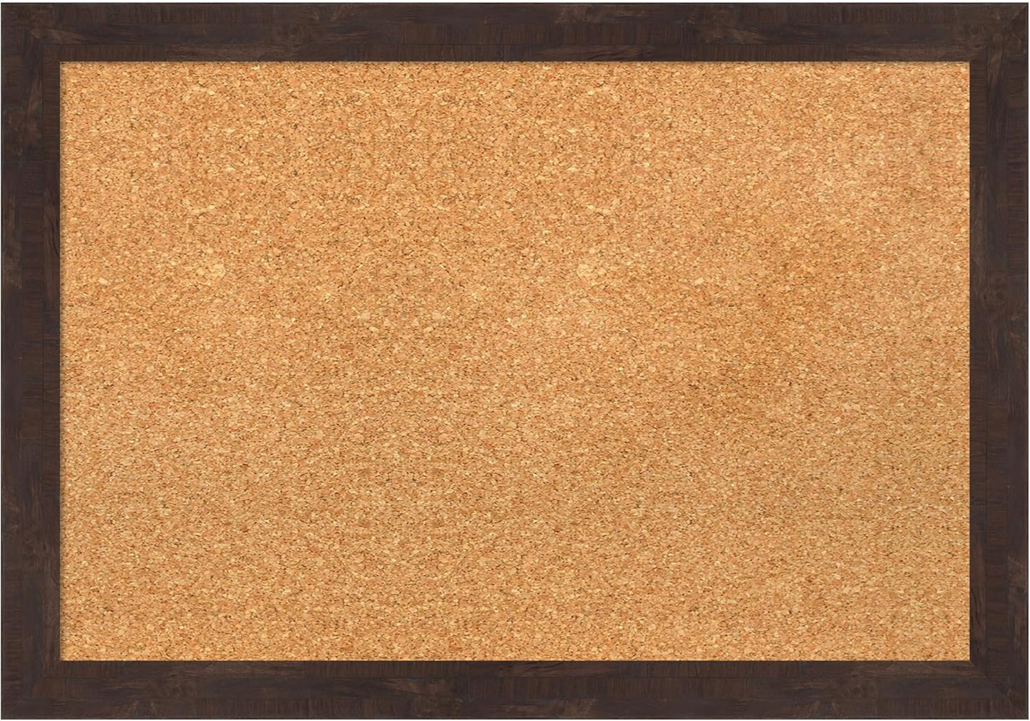 Amanti Art Natural Cork Board for Wall, 19x27 Vision Board with Brown Wood Frame, Medium Corkboard Office Decor for Home Organization, Rustic Farmhouse Corkboard Pinboard to display items for home