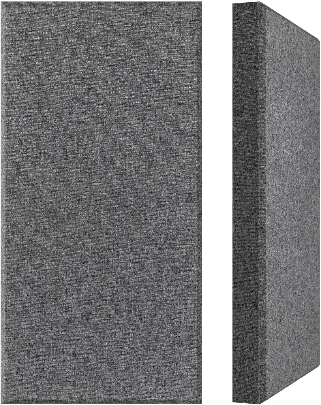 UMIACOUSTICS 2 PCS Acoustic Panels, Fiberglass Sound Absorbing Panels, Self-adhesive Sound Proof Panels for Studios, Office, Home Theater. (Heather)