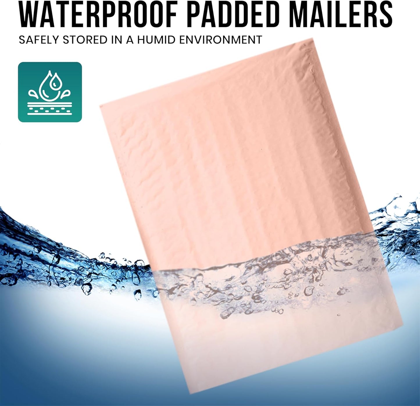 Levex - #0000 4" x 6" [5 Pack] Light Pink Poly Bubble Mailers, Padded Envelope Mailers, Packing Envelope & Mailing Bags for Shipping