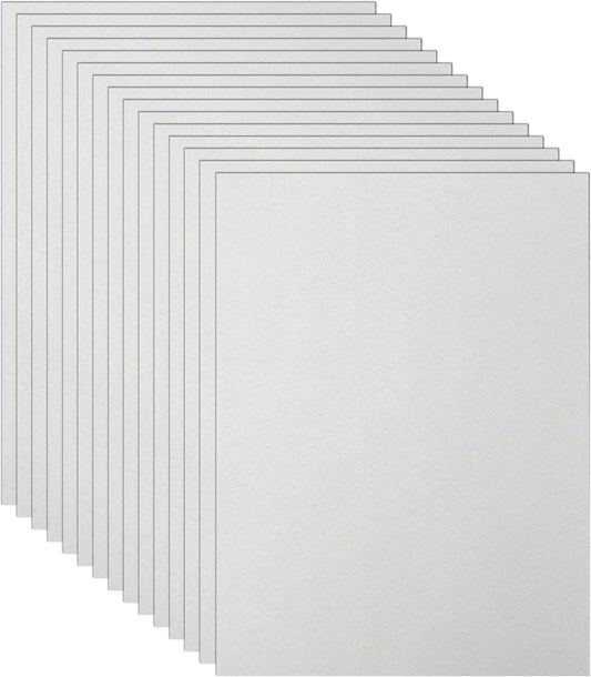 100 Sheets Grey Cardstock 8.5 x 11 Certificate Paper, 75lb Gray Card Stock Printer Paper for Wedding, Crafting, Memus, Making Cards，Invitations
