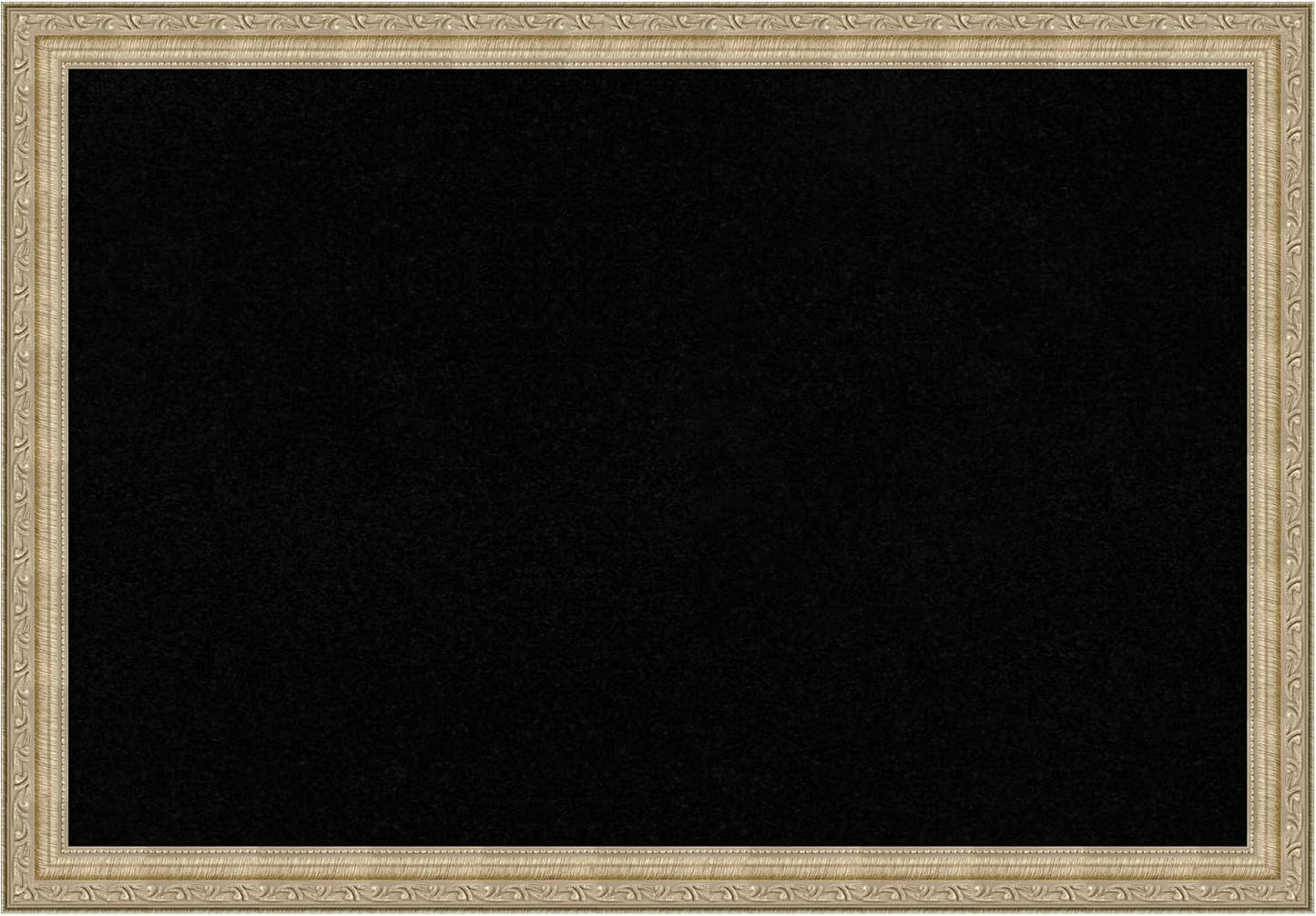 Amanti Art Black Cork Board for Wall, 18x26 Vision Board with Champagne Frame, Medium Corkboard Office Decor for Home Organization, Traditional Corkboard Pinboard to display items for home