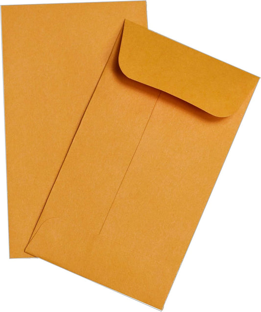 1000 Guardian #3 Paper Coin Envelopes - Blank Small Envelopes for Coins, Receipts, Stamps, Small Parts Storage, & More – 2-1/2” x 4-1/4” Cash Envelopes – Gummed Flap Gift Card Holder Envelope