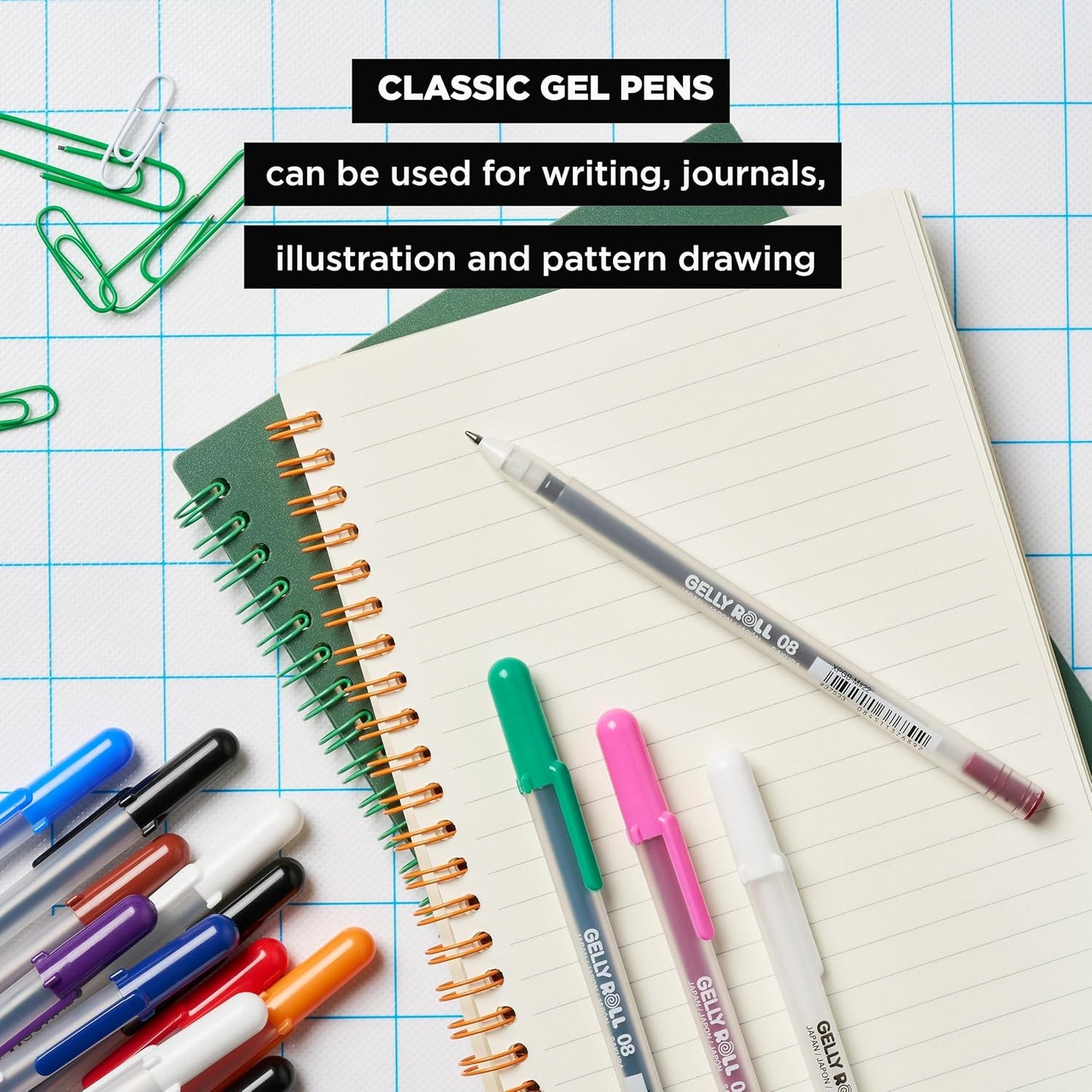 SAKURA Gelly Roll Gel Pens - Gift Set - Ink Pen Set - Art DIY Projects - Assorted Point Sizes with Storage Case - Assorted Colored Ink with Special Effects - 74 Pack