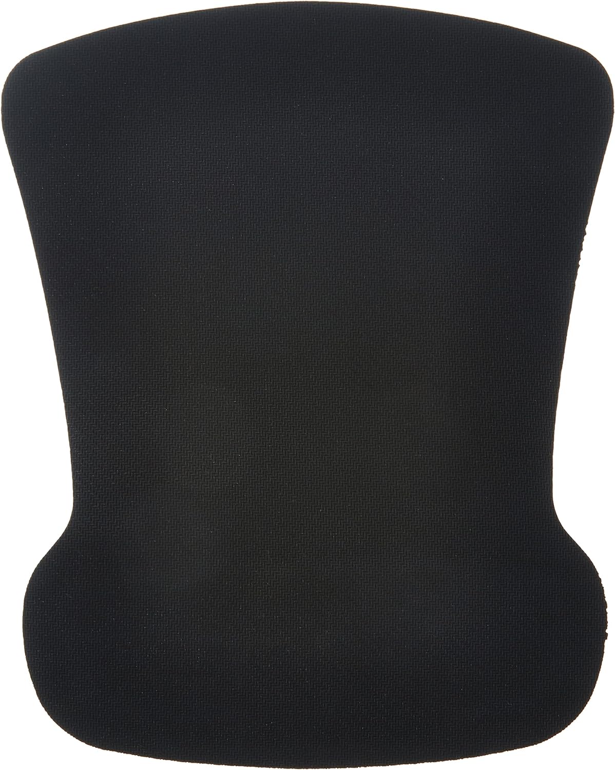 Amazon Basics Irregular Ergonomic Gel Computer Mouse Pad with Wrist Rest for Pain Relief, 10.1L x 8.1W inches, Black