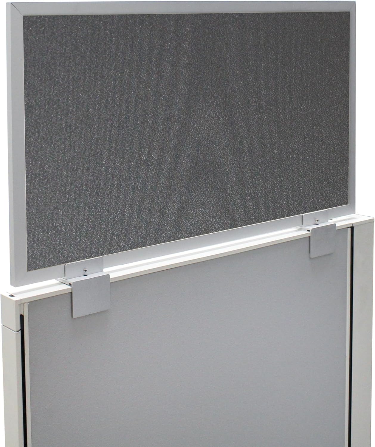 OBEX Acoustical Cubicle Privacy Screen Extender Desk Panel & Office Divider, Add Separation & Block Noise, 12" x 36", Graphite