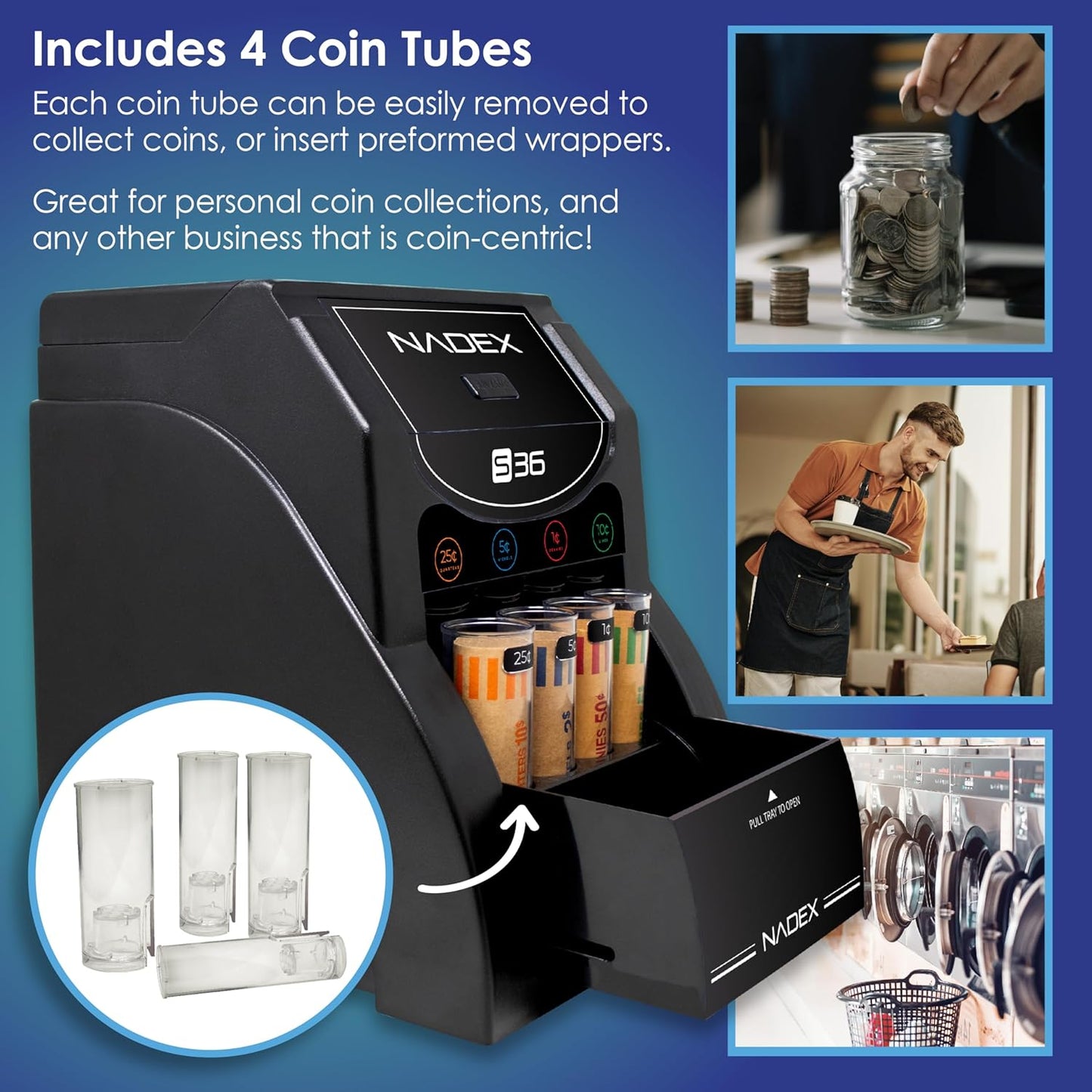 Nadex 36SR Coin Sorter